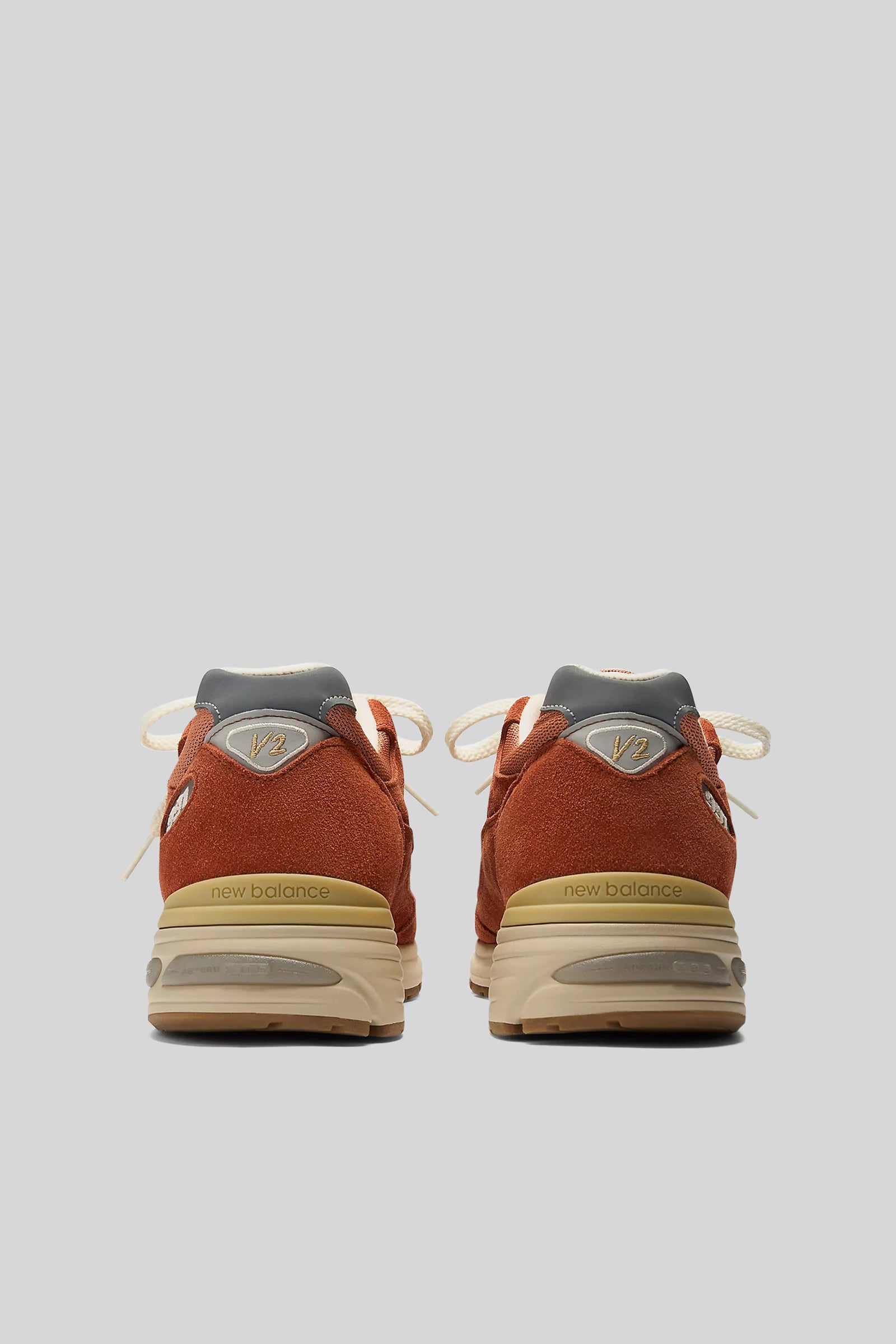 New Balance Sneaker 991v2 Made In Uk Vintage Sports Arancio Uomo - 3
