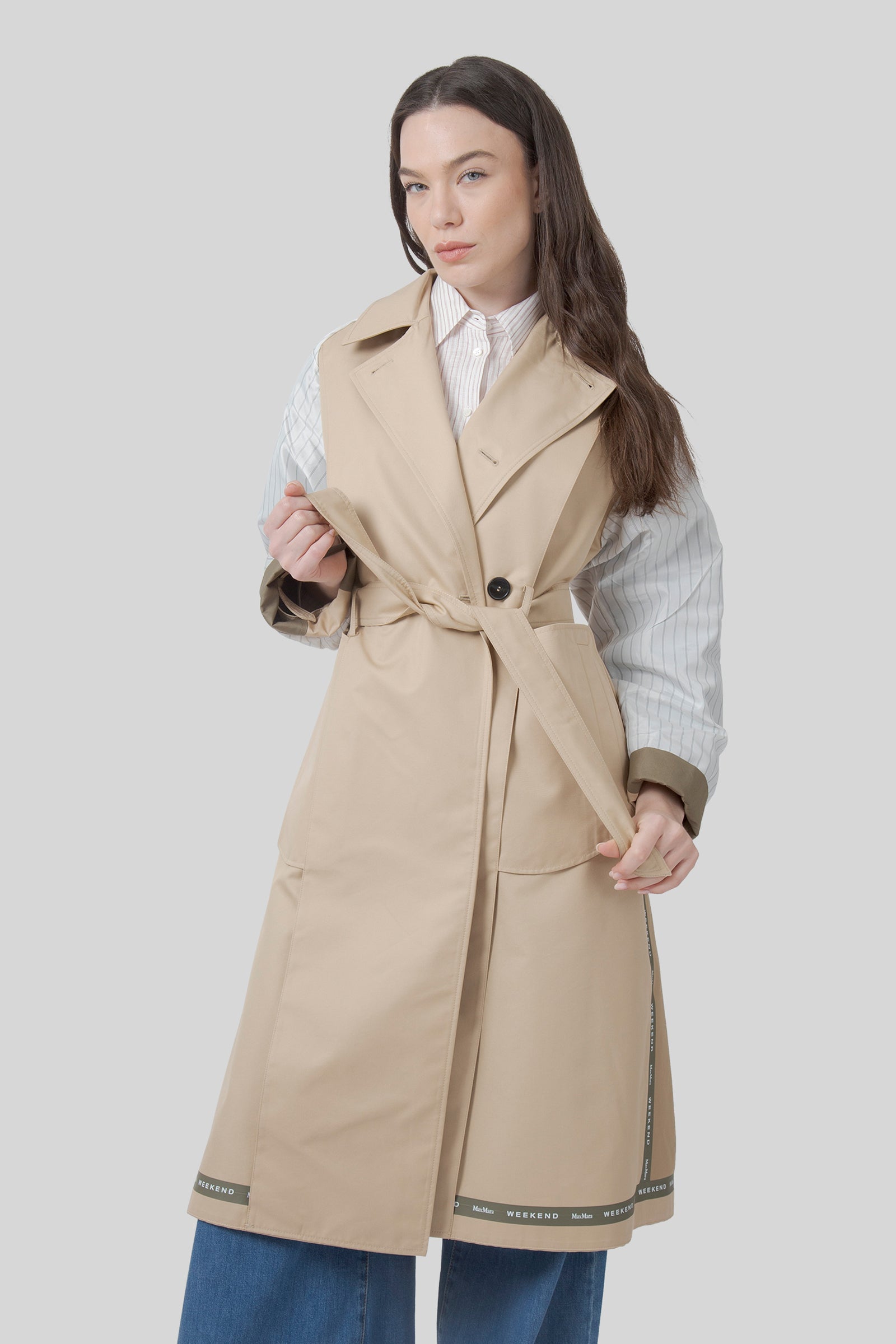 Canasta Reversible Trench Coat In Water-repellent Gabardine - 6