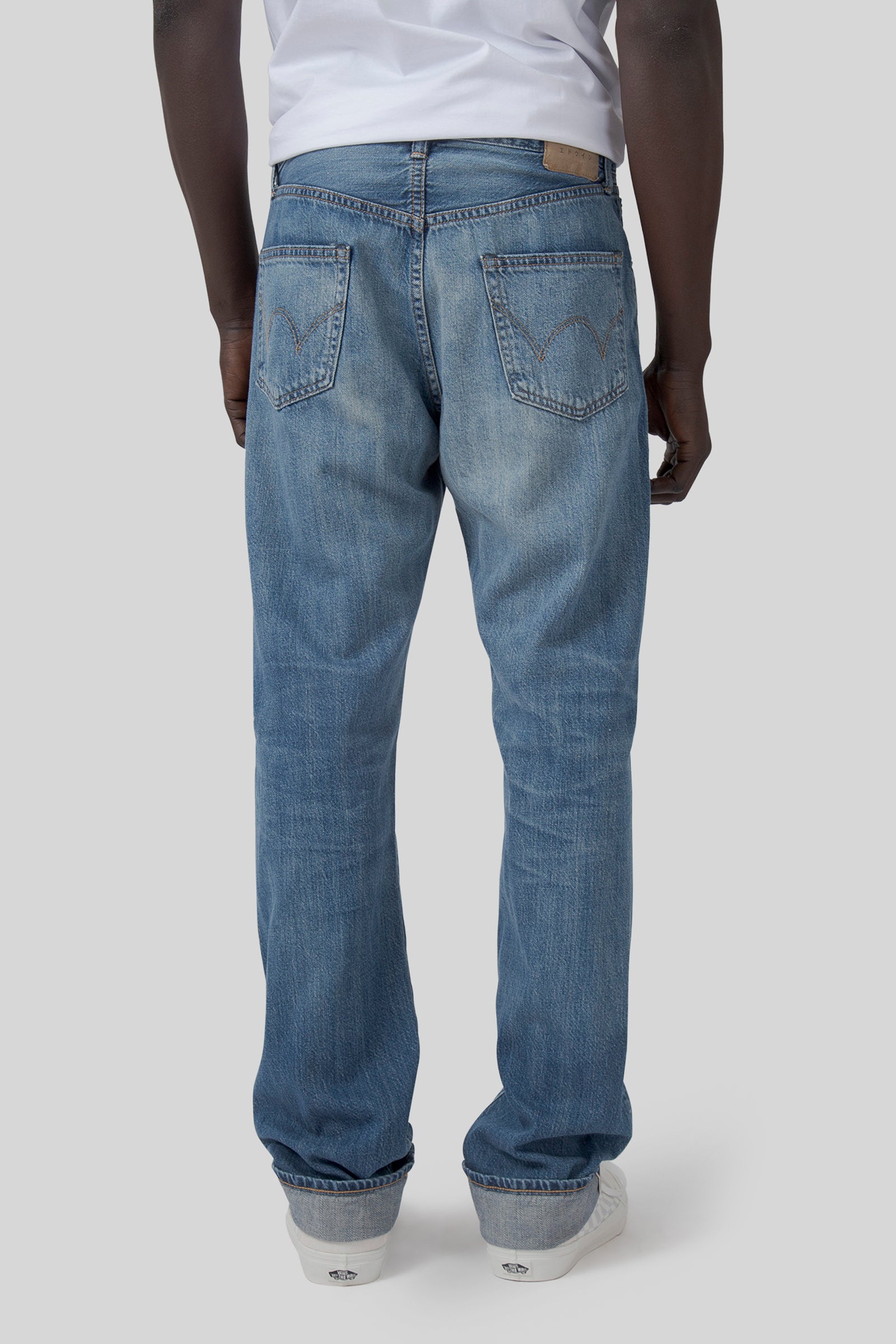 Edwin Jeans Regular Straight Japan Kaihara Indigo Lightweight 10,5 Oz Blu Chiaro Uomo - 3