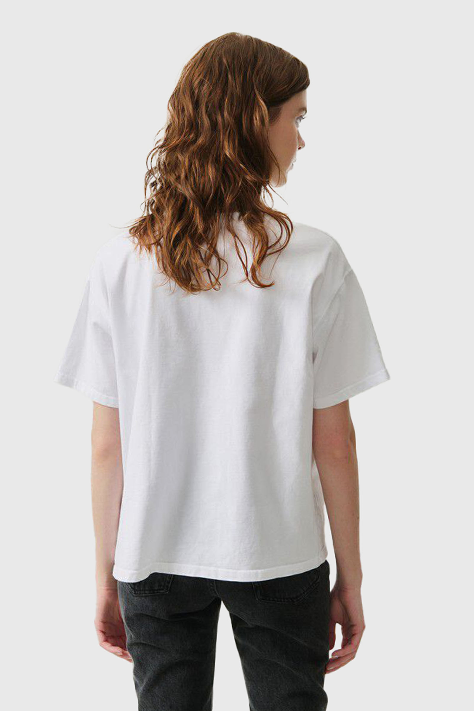 American Vintage T-shirt Fizvalley Bianco Donna - 3