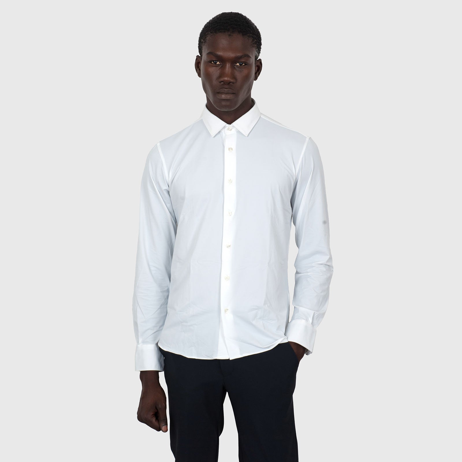 Oxford Jacquard Open Shirt - 7