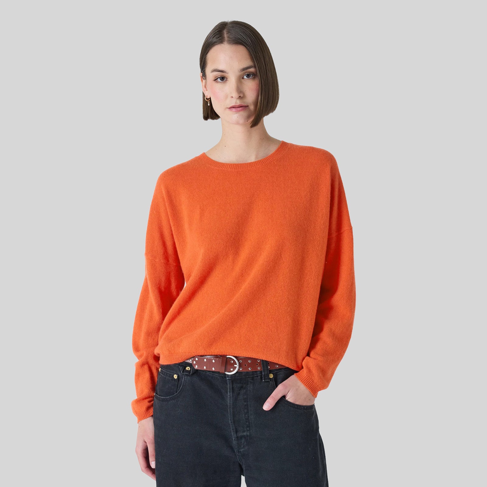 Absolut Cashmere Maglia Kaira Arancio Donna - 3