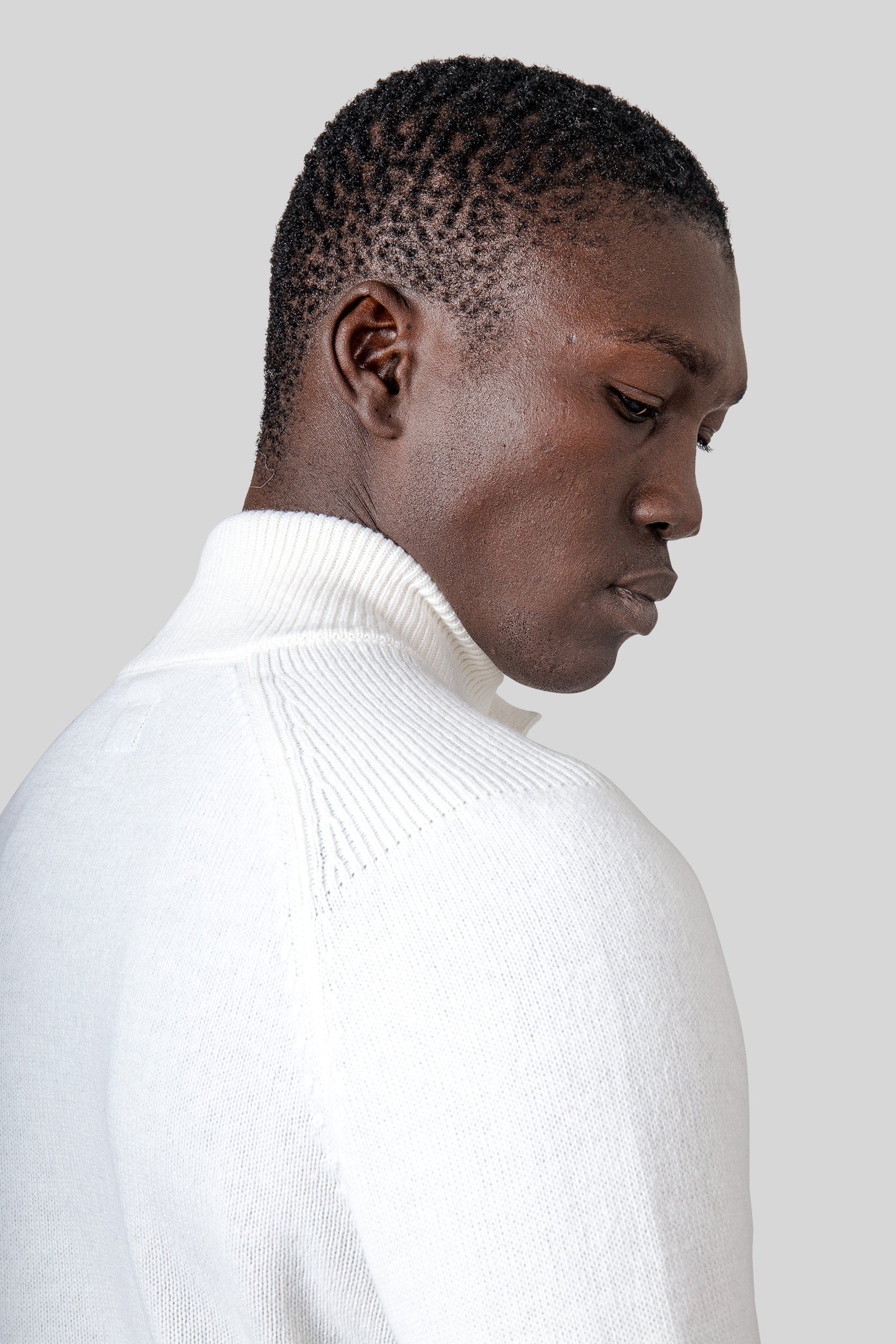 Maglia Lambswool Half Button Lens - 7
