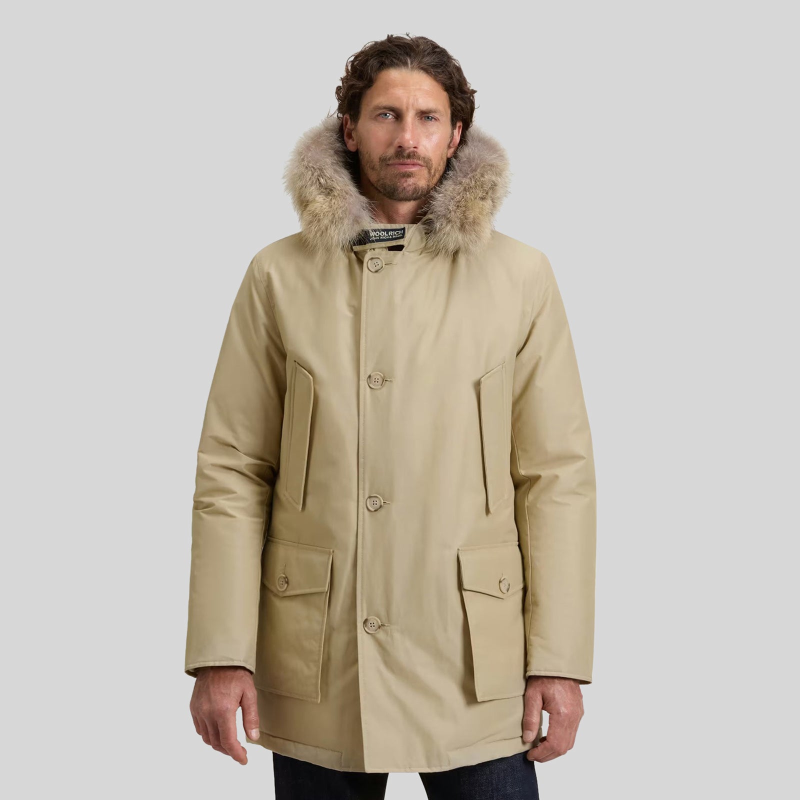 Arctic Parka In Ramar Cloth With Removable Fur - 9