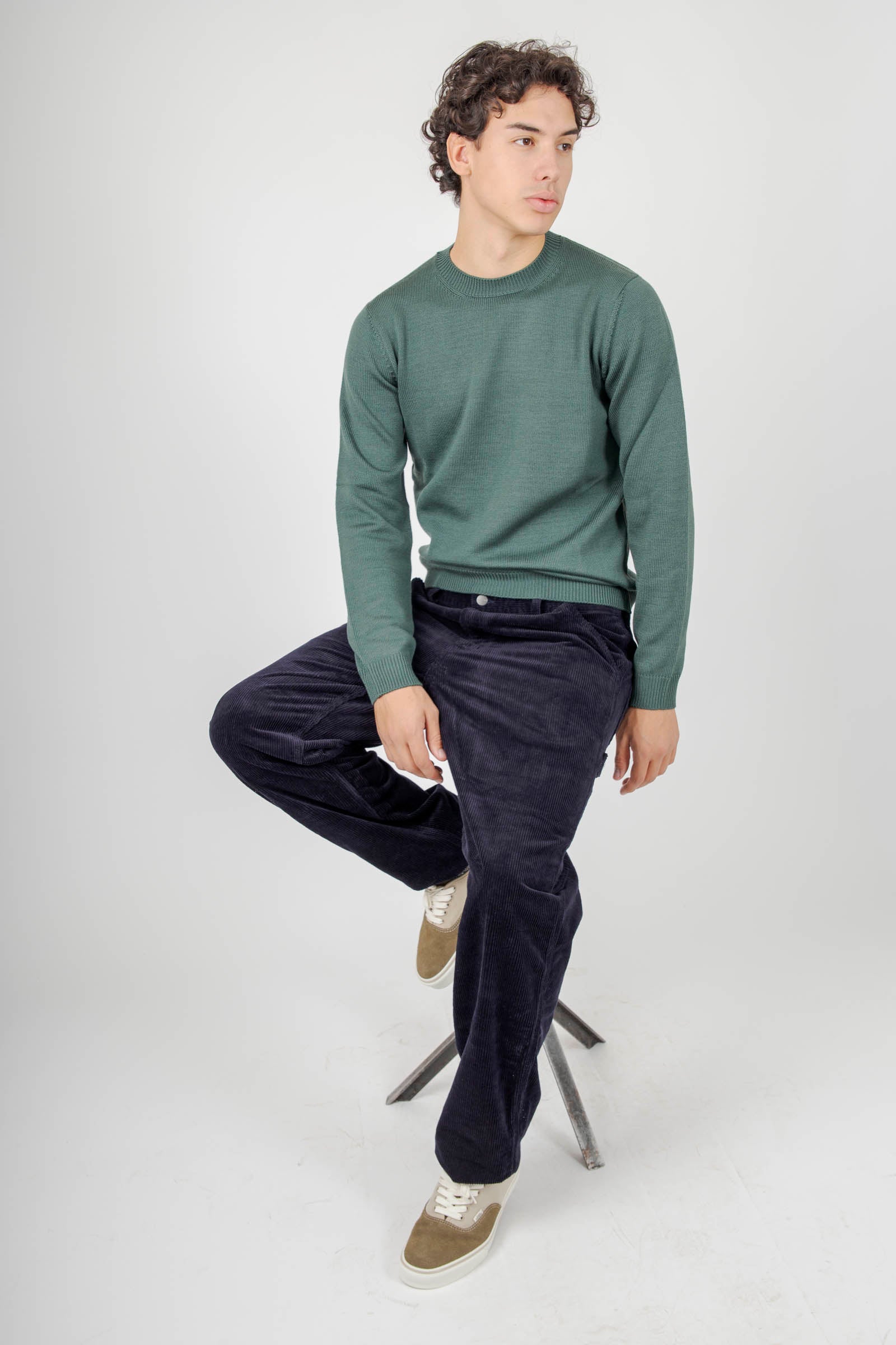 Corduroy Single Knee Pant - 4