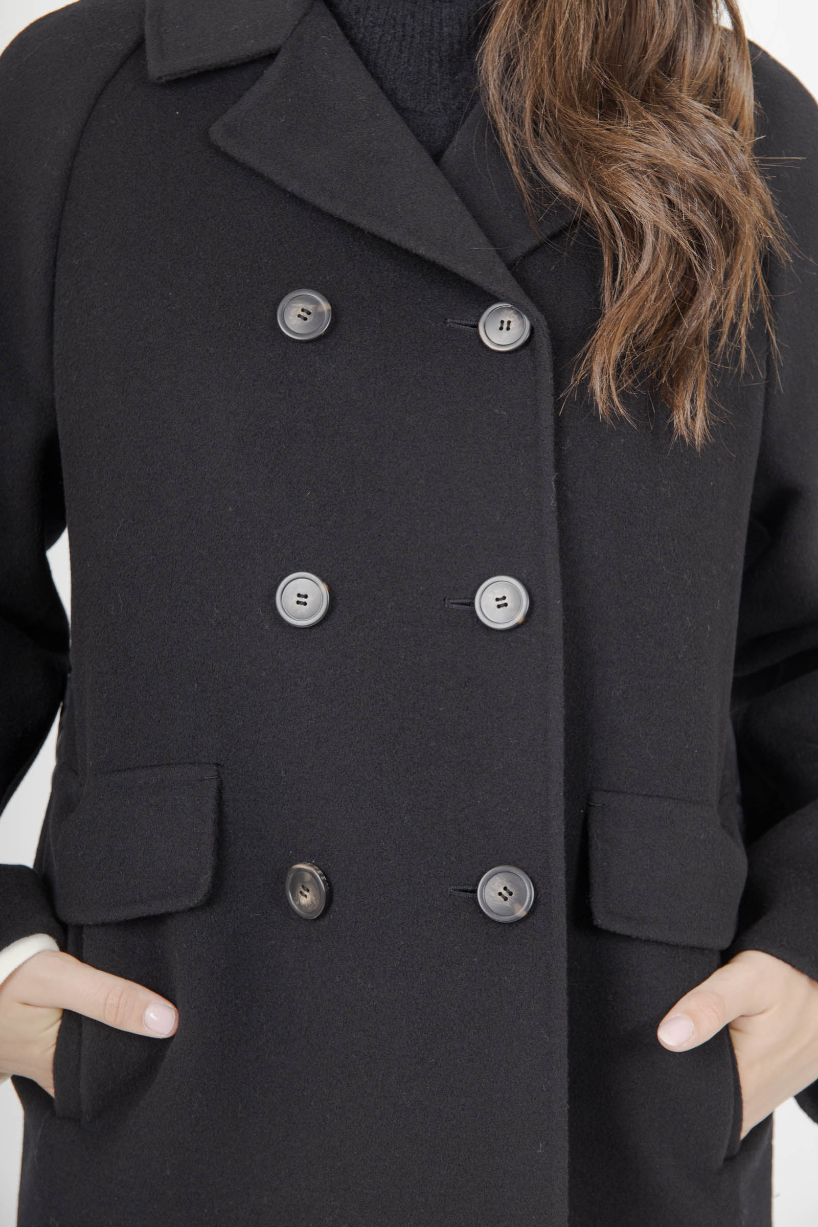 Zolfo Double Drap Wool Coat - 5
