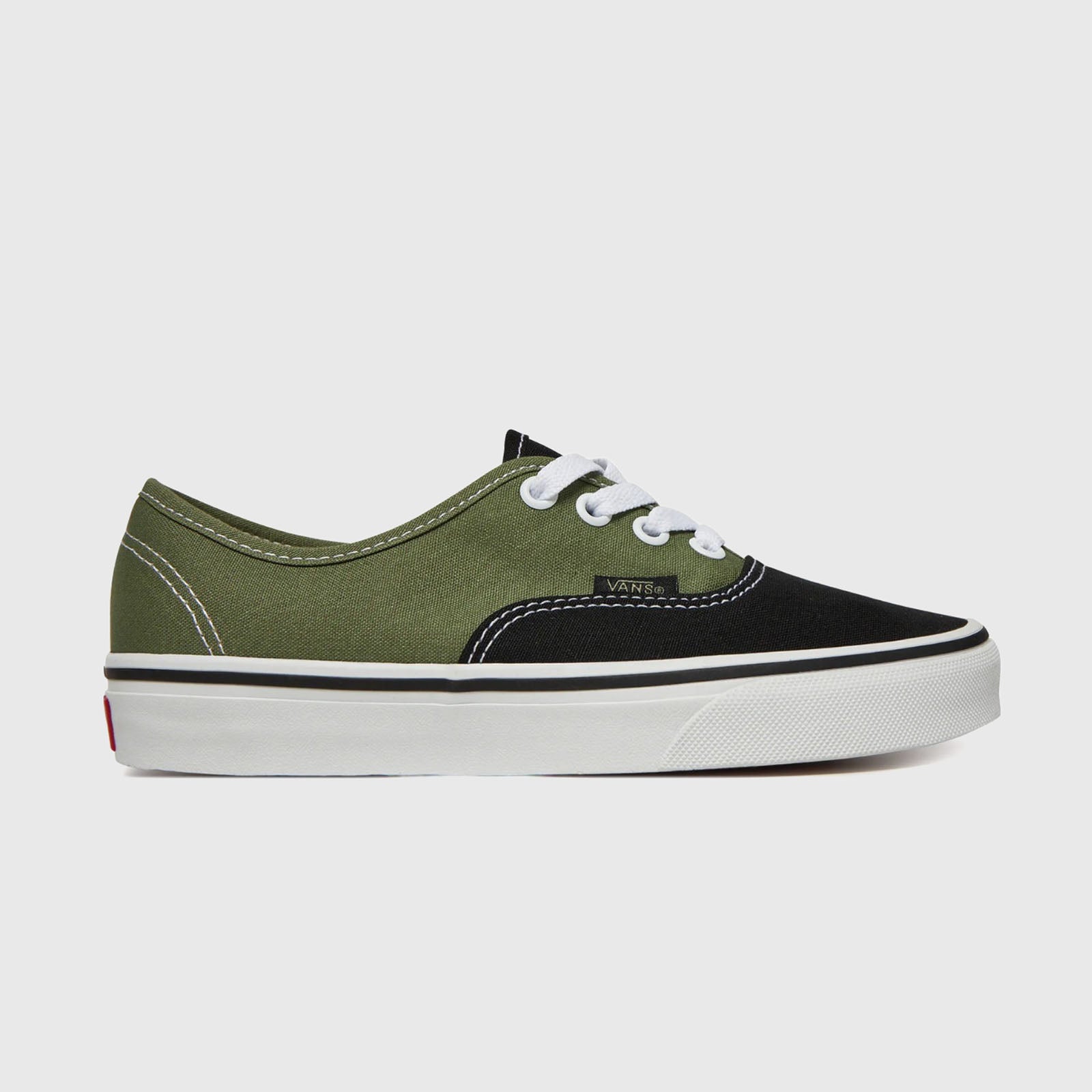 Vans "off The Wall" Sneaker Authentic Verde Militare/nero Uomo - 7