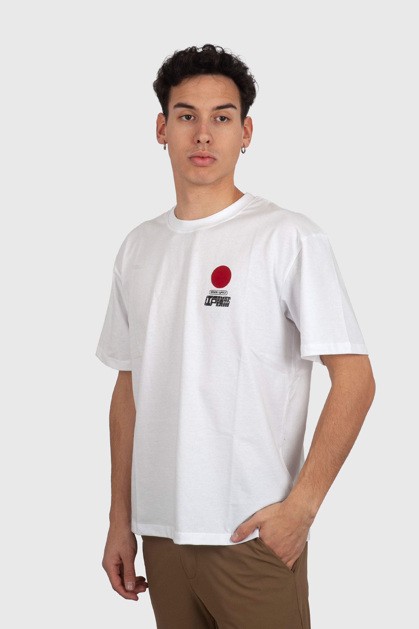 Edwin T-shirt Sun On Bianco Uomo - 2