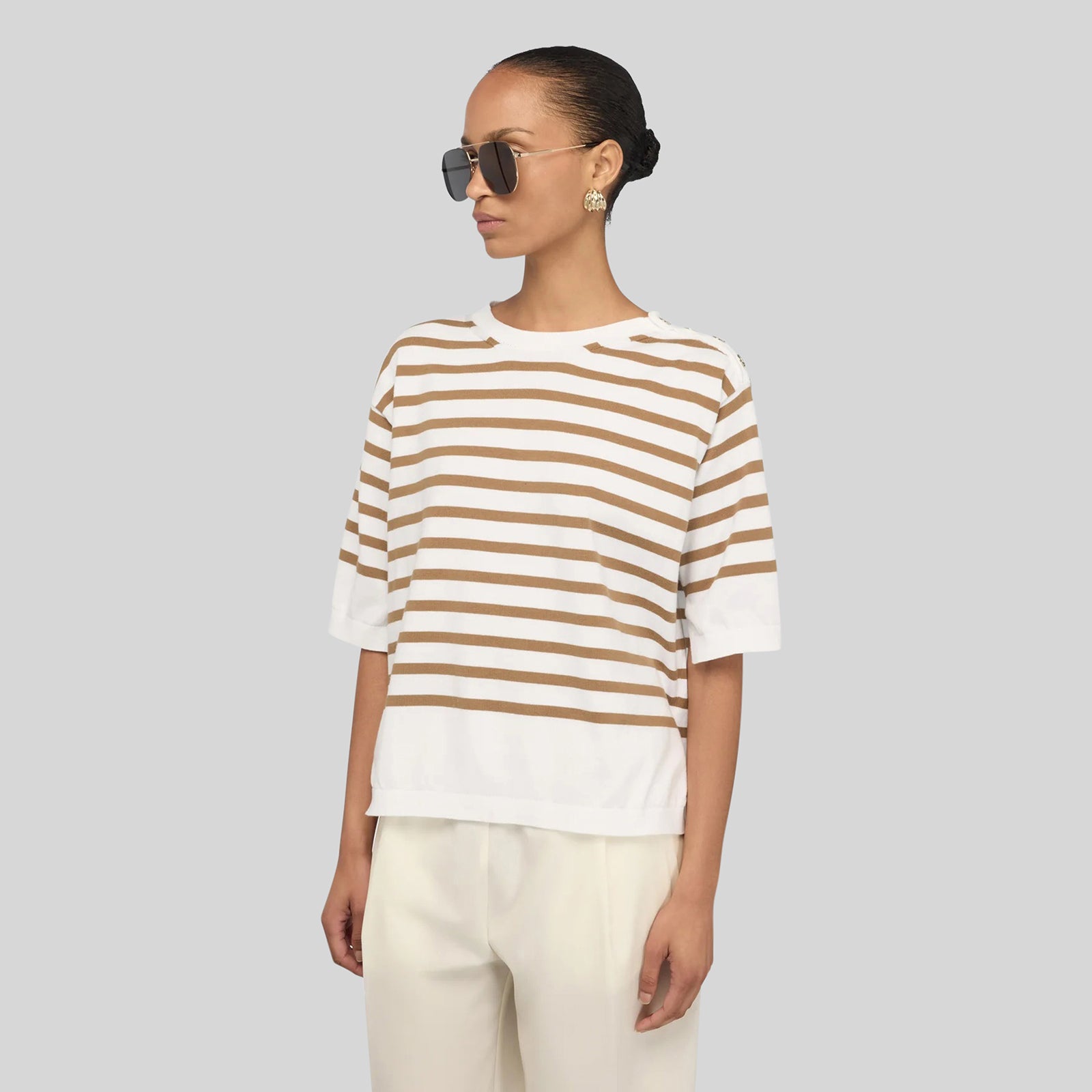 Semicouture Maglia Aurora Panna/beige Donna - 5