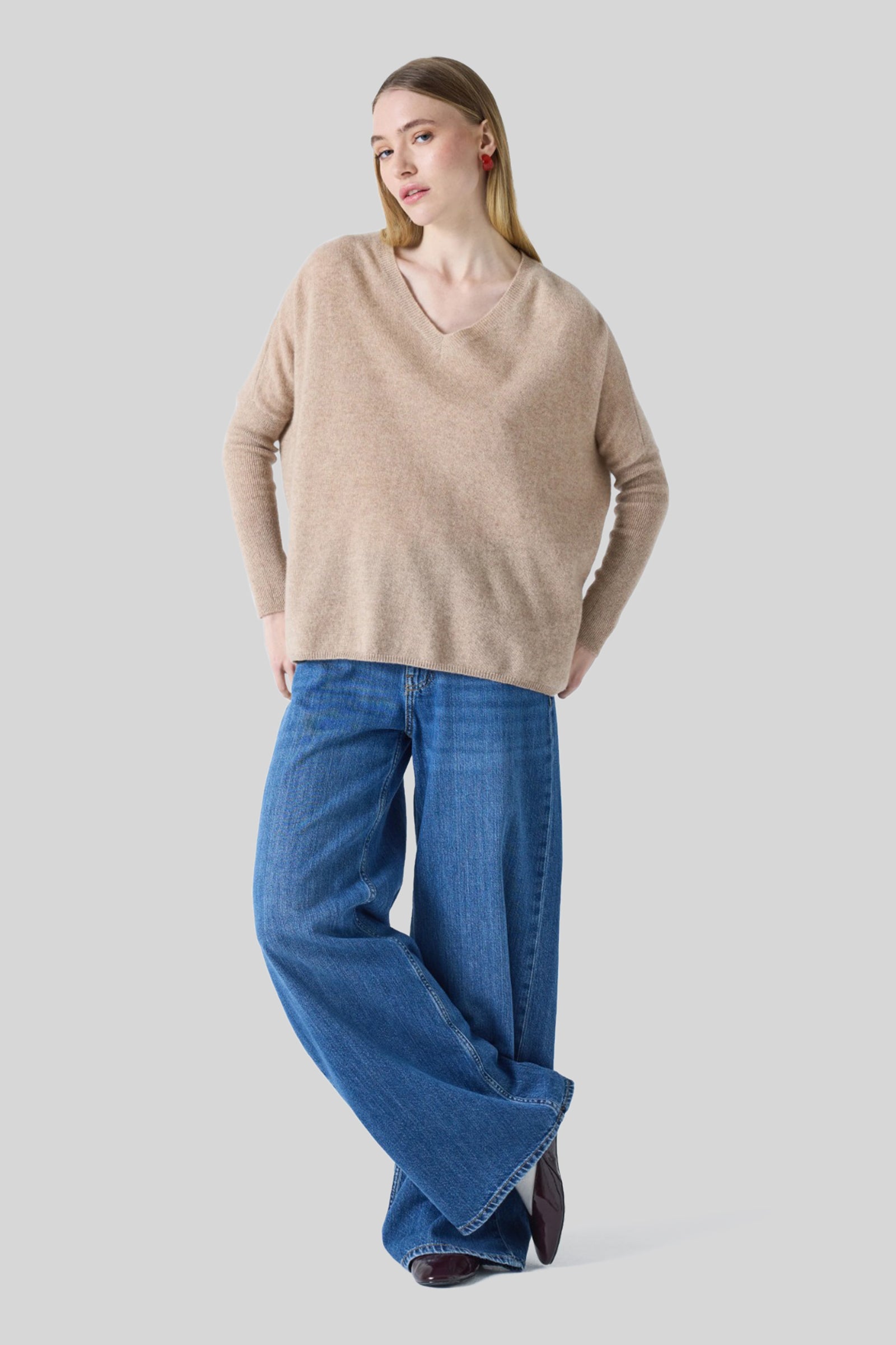 Absolut Cashmere Maglia Chloe Beige Donna - 5