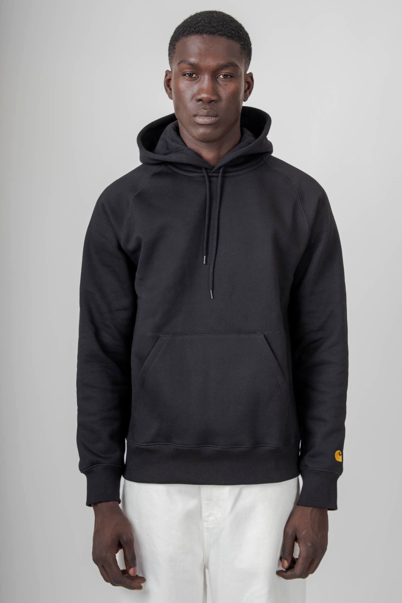 Carhartt Wip Hooded Chase Sweatshirt Nero Uomo - 5