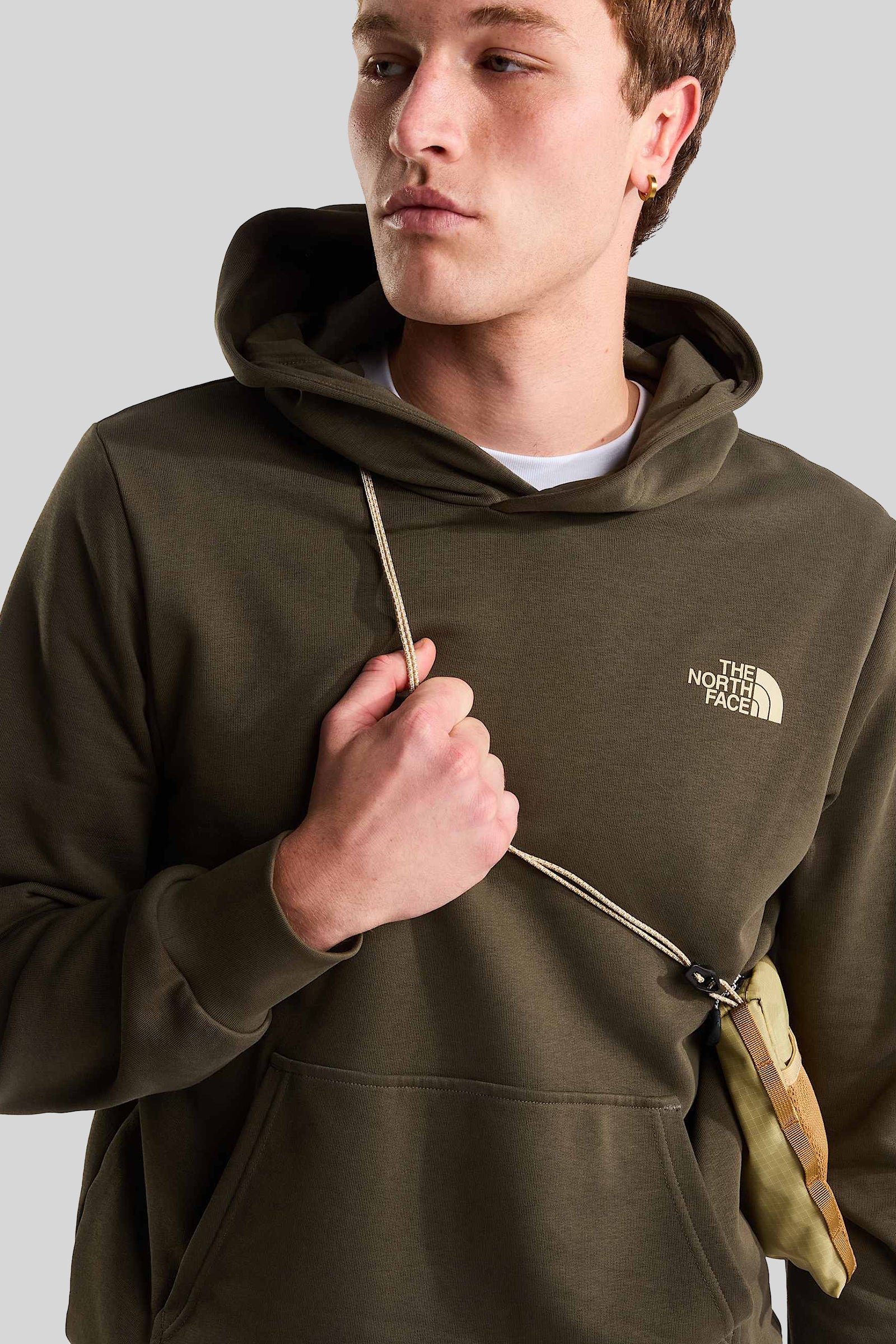The North Face Felpa Monte Regular Con Cappuccio Verde Militare Uomo - 5