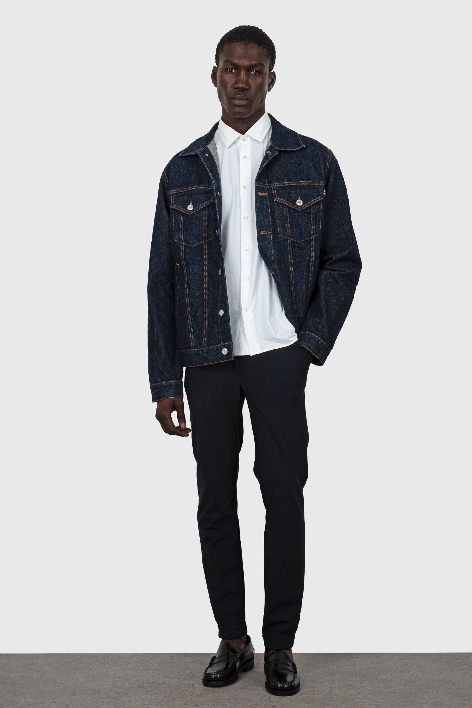 Oxford Jacquard Open Shirt - 2