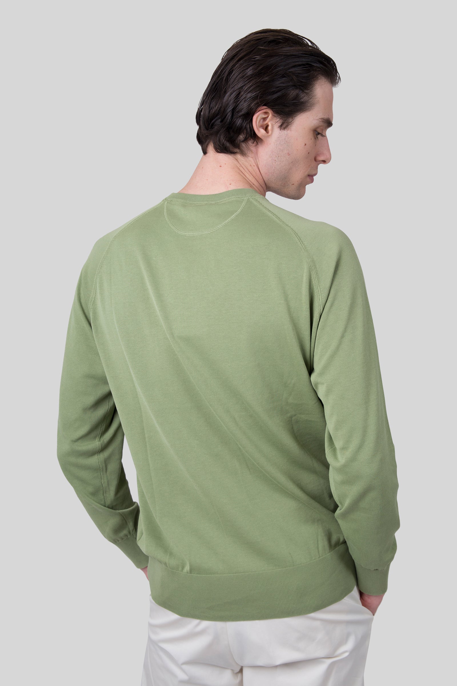 Aspesi Maglia Girocollo In Cotone Pistacchio Donna - 5