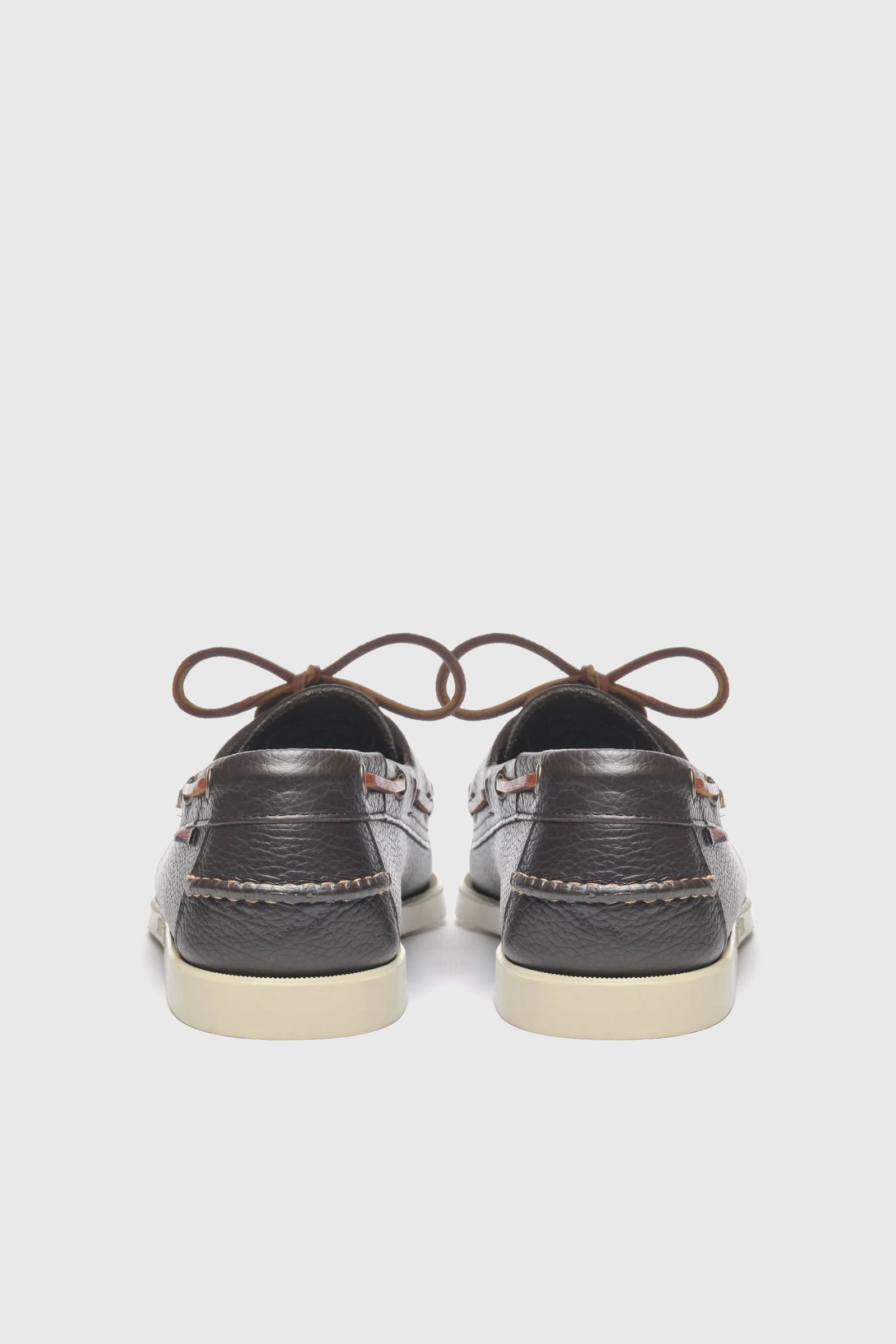 Sebago Mocassino Dockside Portland Pelle Marrone Scuro - 4