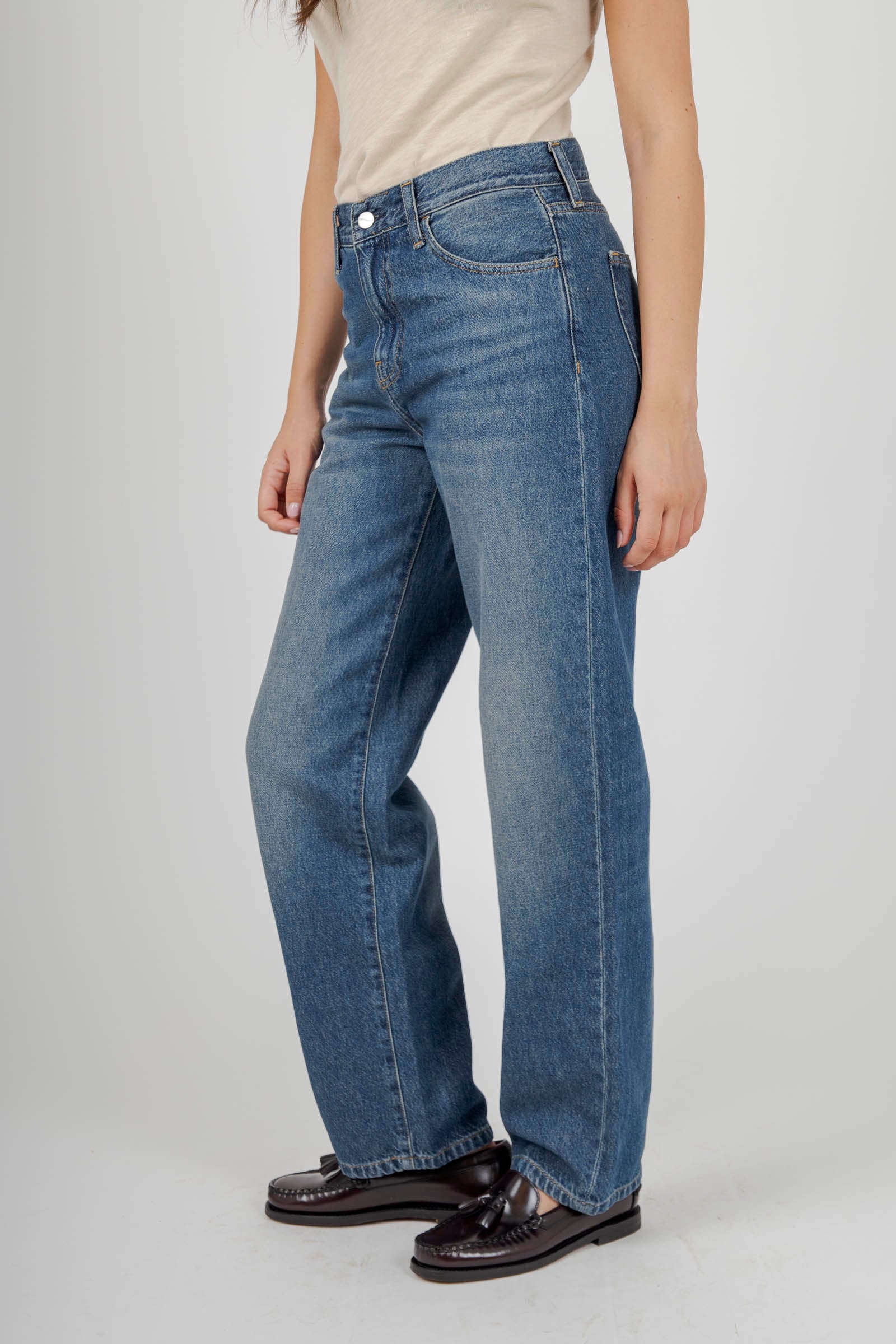 Carhartt Wip W' Arin Pant Blu Medio Donna - 4