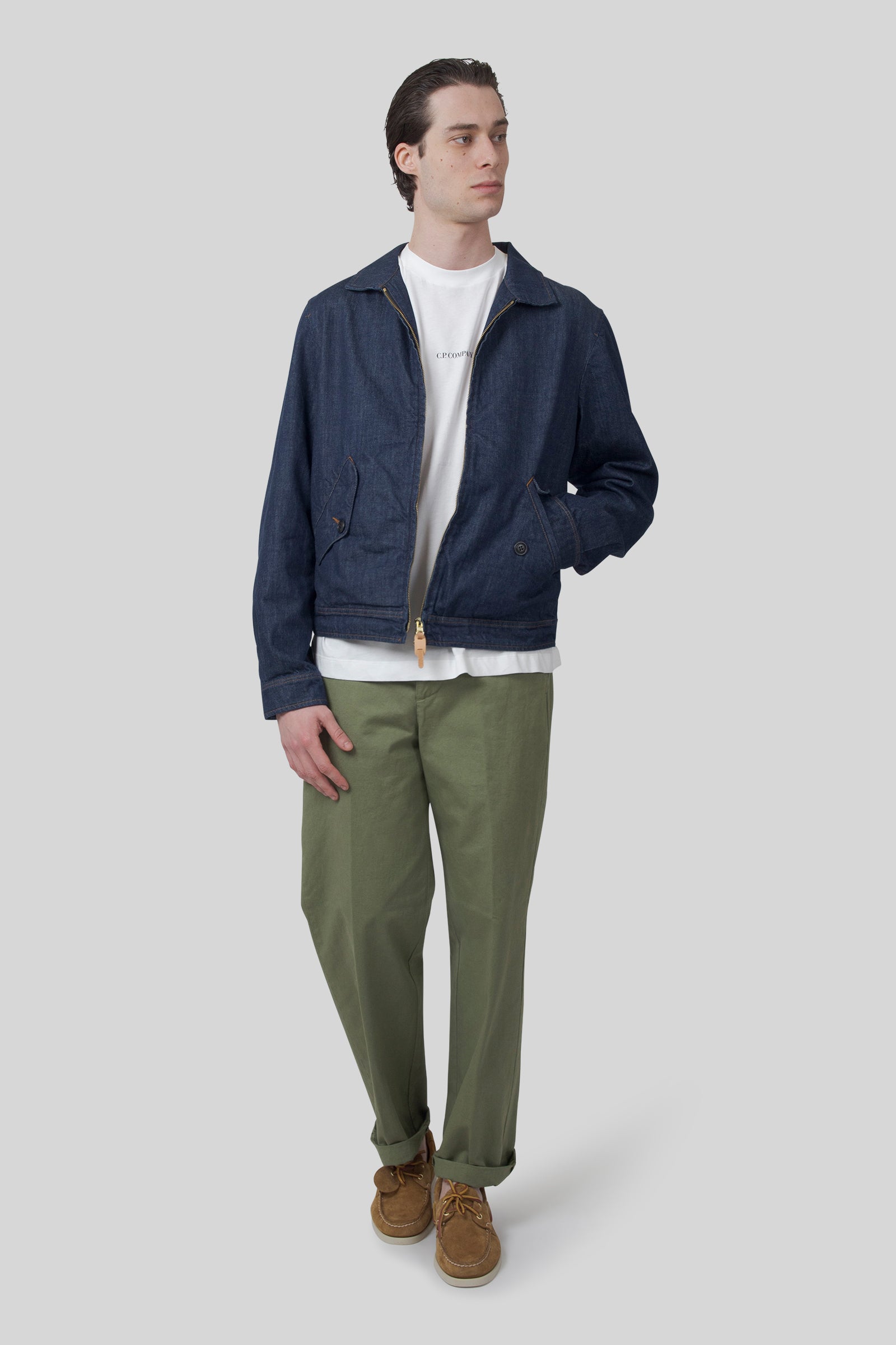 Manifattura Ceccarelli Denim Blazer Coat Indigo Uomo - 10