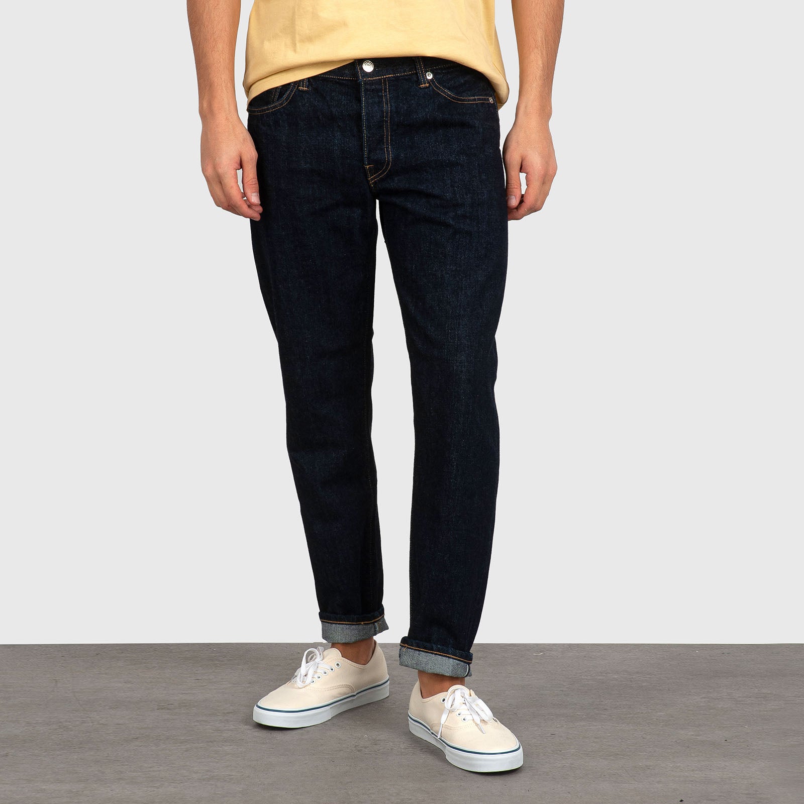 Edwin Jeans Regular Tapered Japan Blu Scuro Uomo - 9