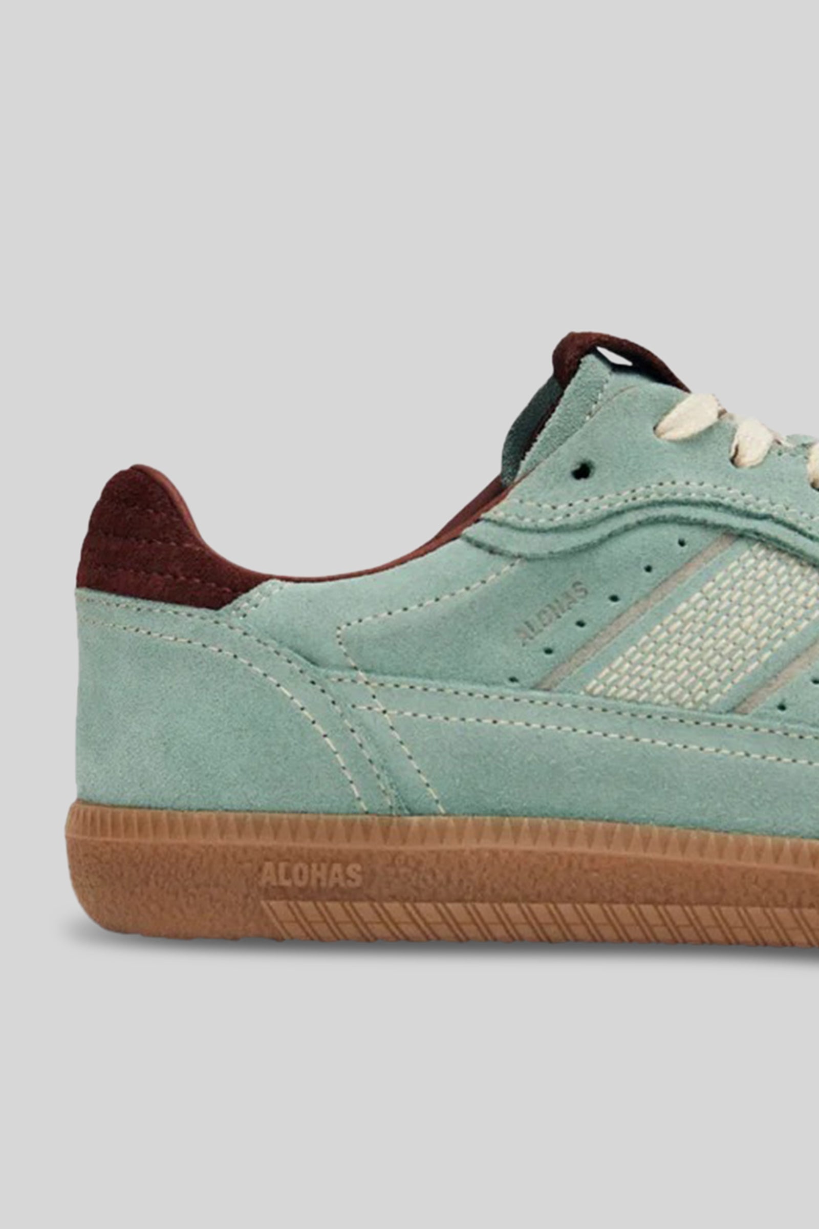 Alohas Sneaker Tb.490 Rife In Pelle Verde Acqua Donna - 4