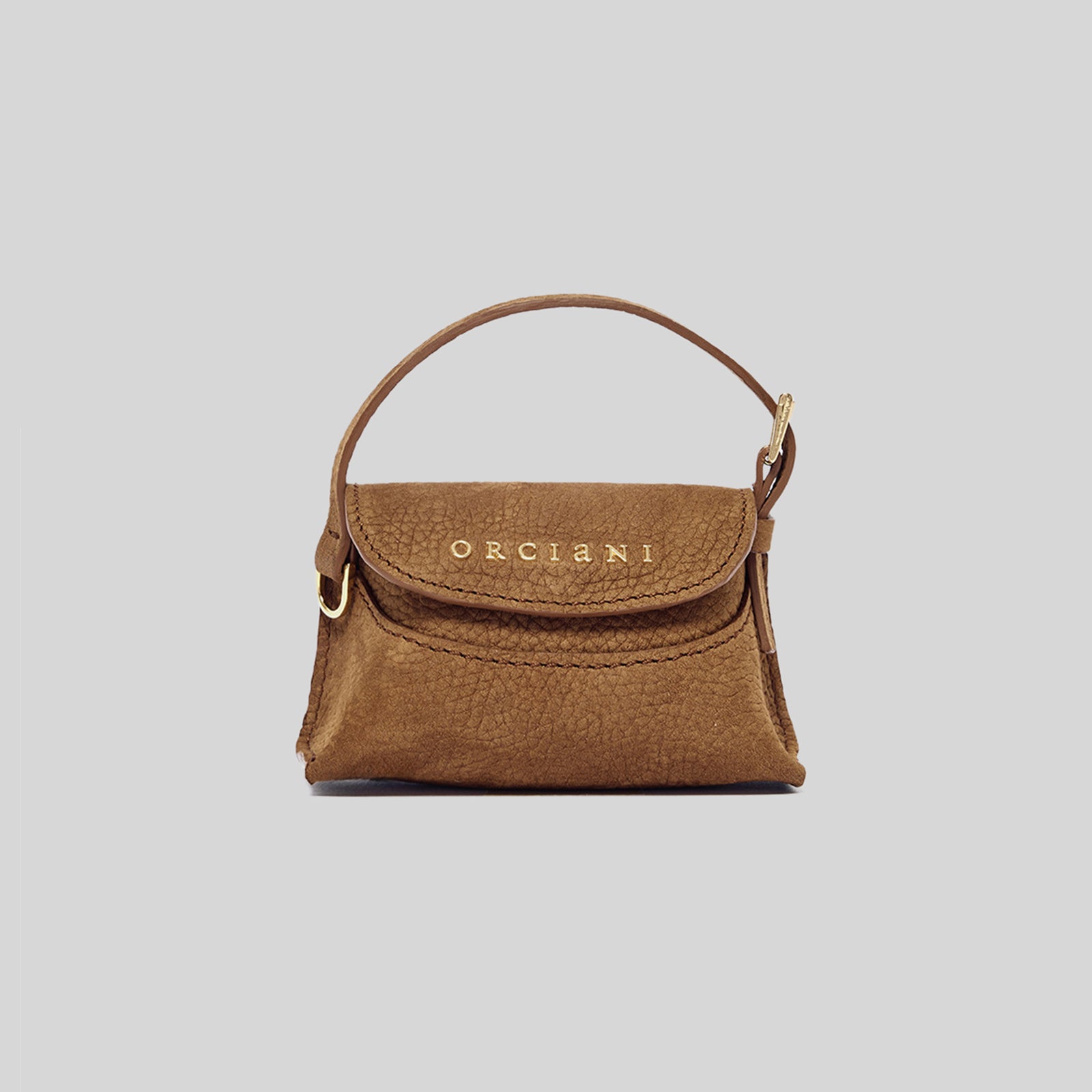 Orciani Charm Mini Nana In Nabuk Cuoio Donna - 4