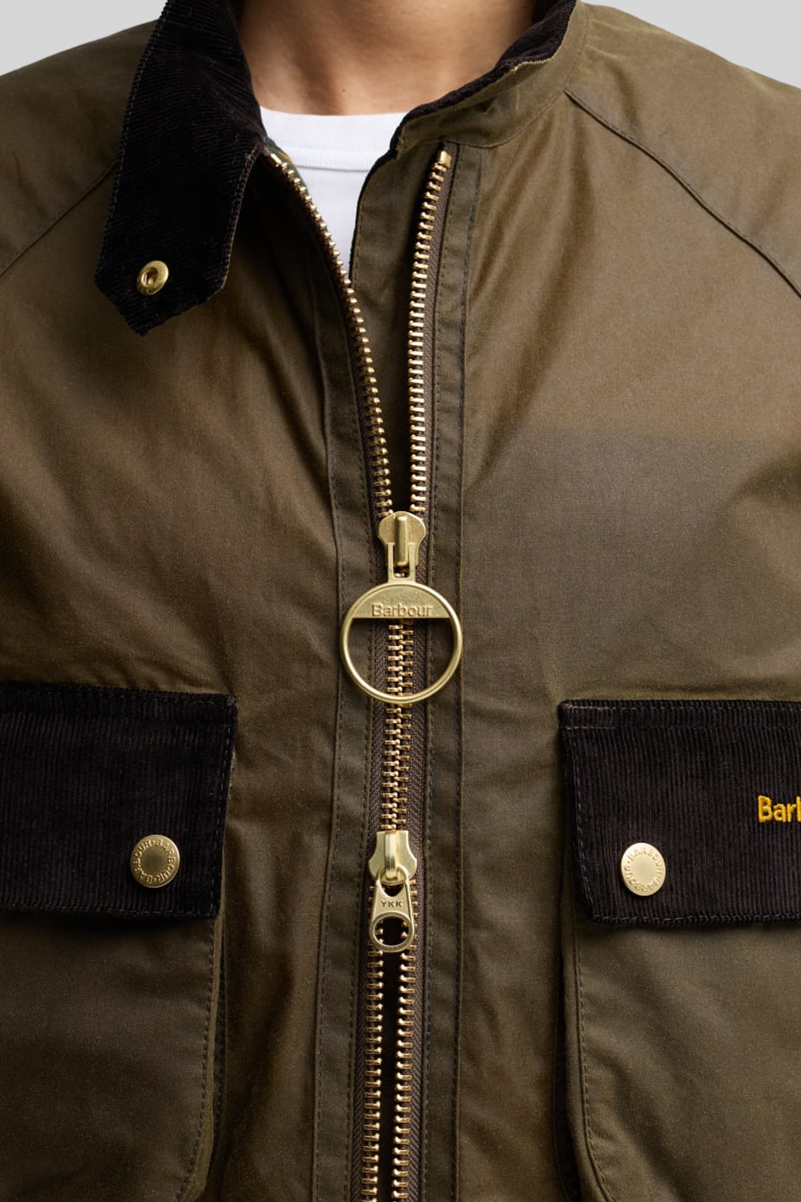 Barbour Ivibridge Wax Jacket Verde Donna - 2
