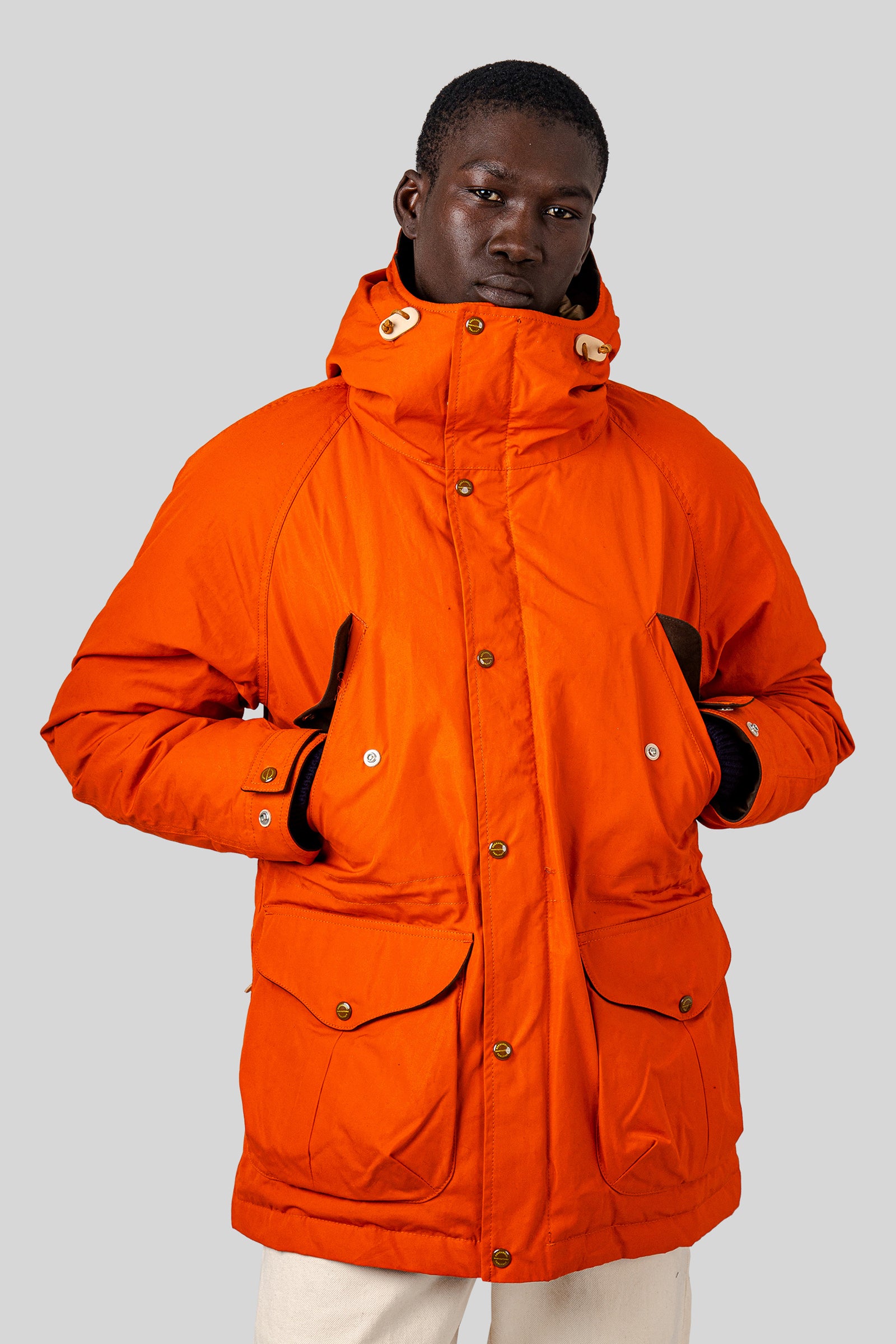 Manifattura Ceccarelli Fisherman Parka Arancio Uomo - 1