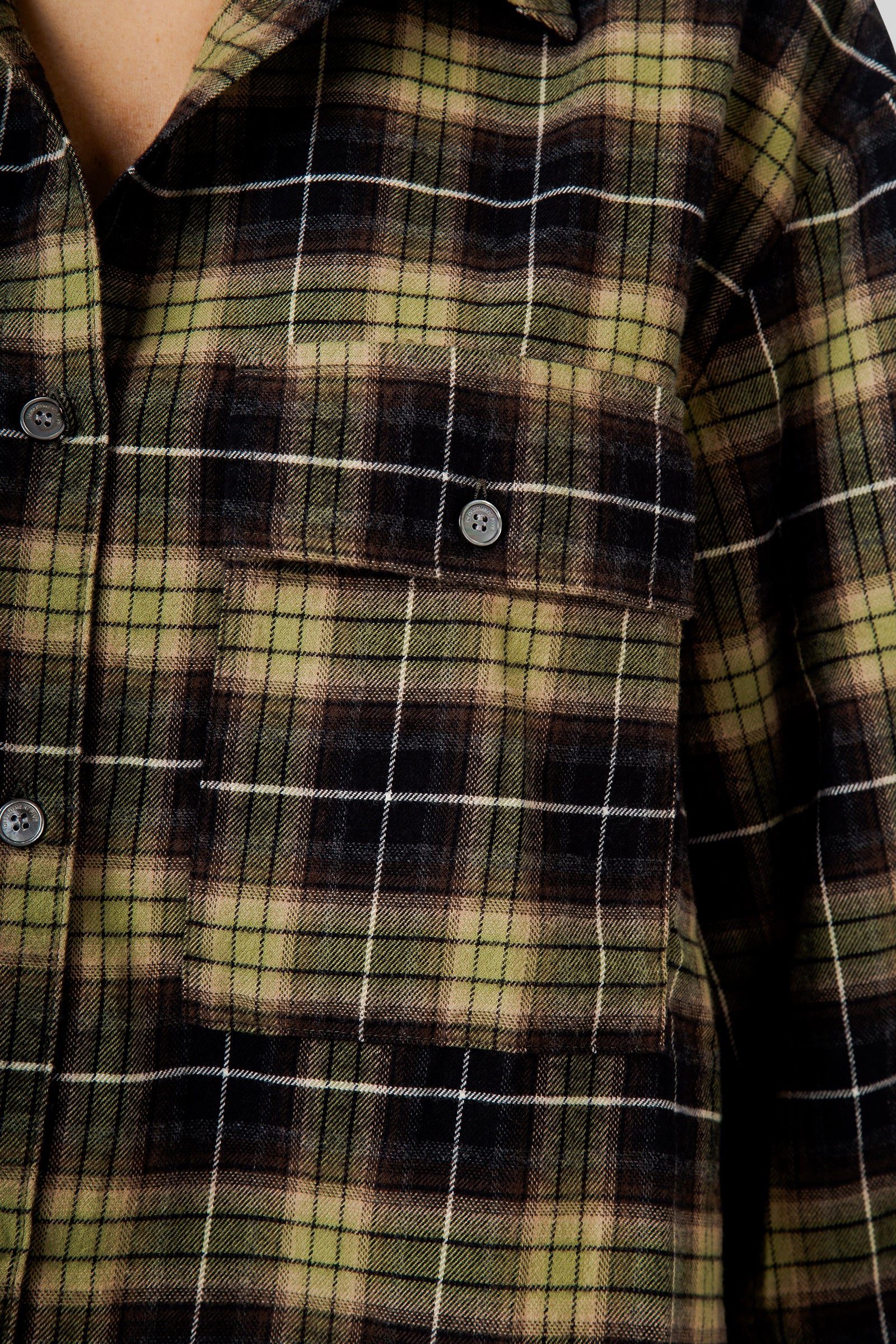 Department Five Camicia Over Brother Tartan Verde Donna - 6
