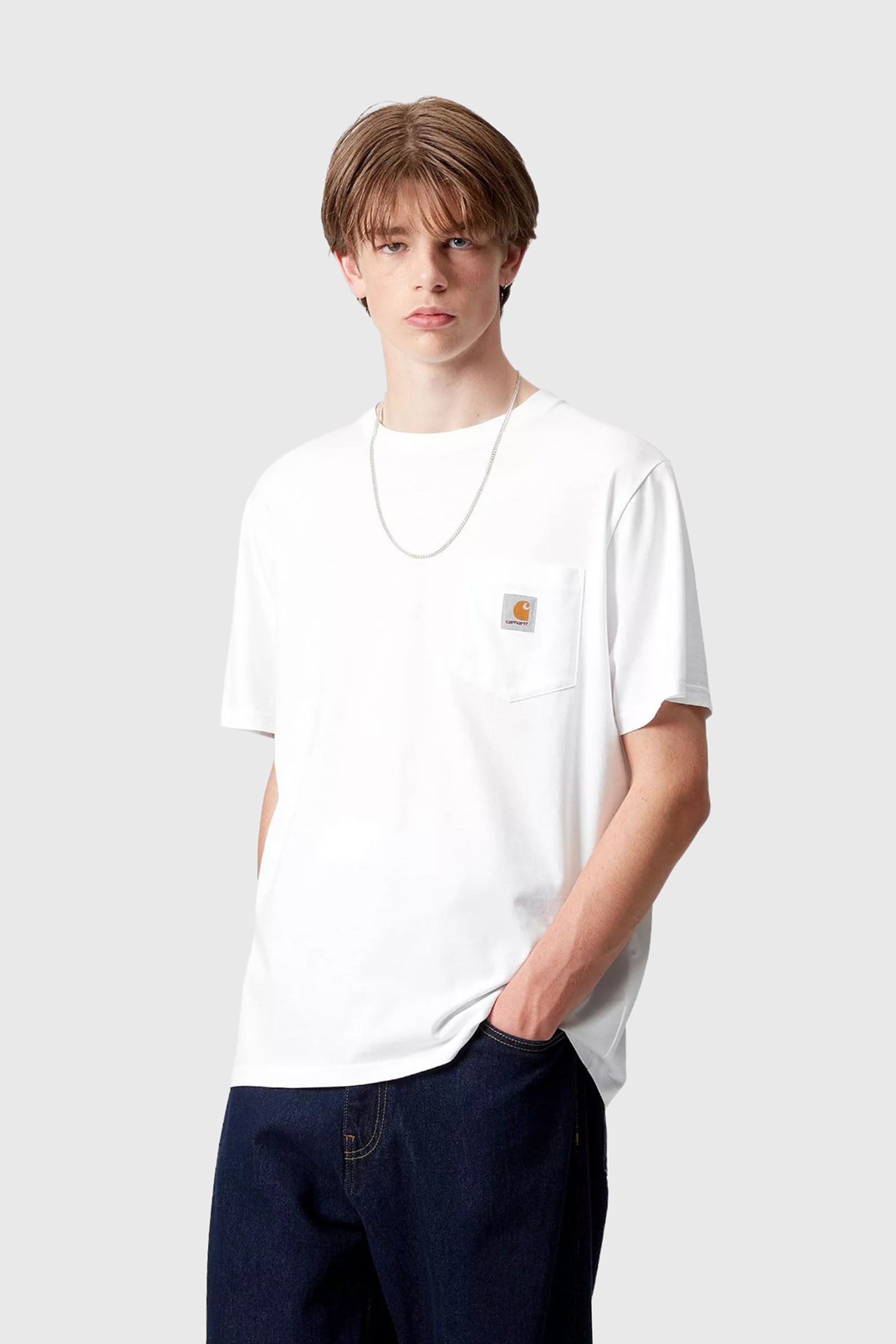Carhartt Wip Short Sleeve Pocket T-shirt Bianco Uomo - 1