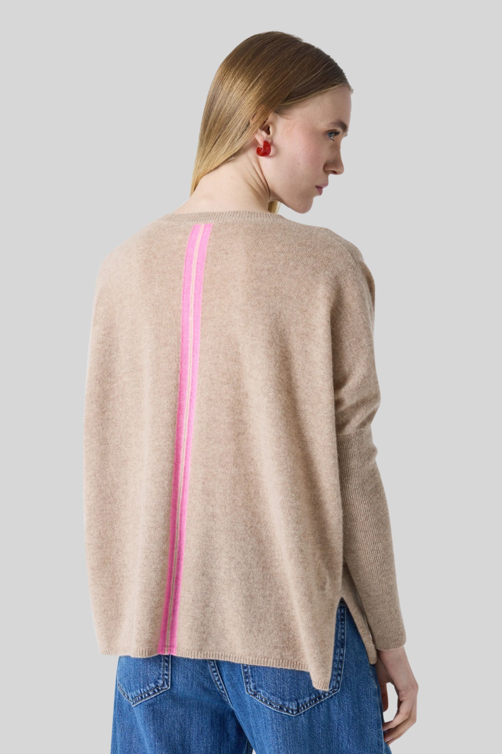 Absolut Cashmere Maglia Chloe Beige Donna - 3