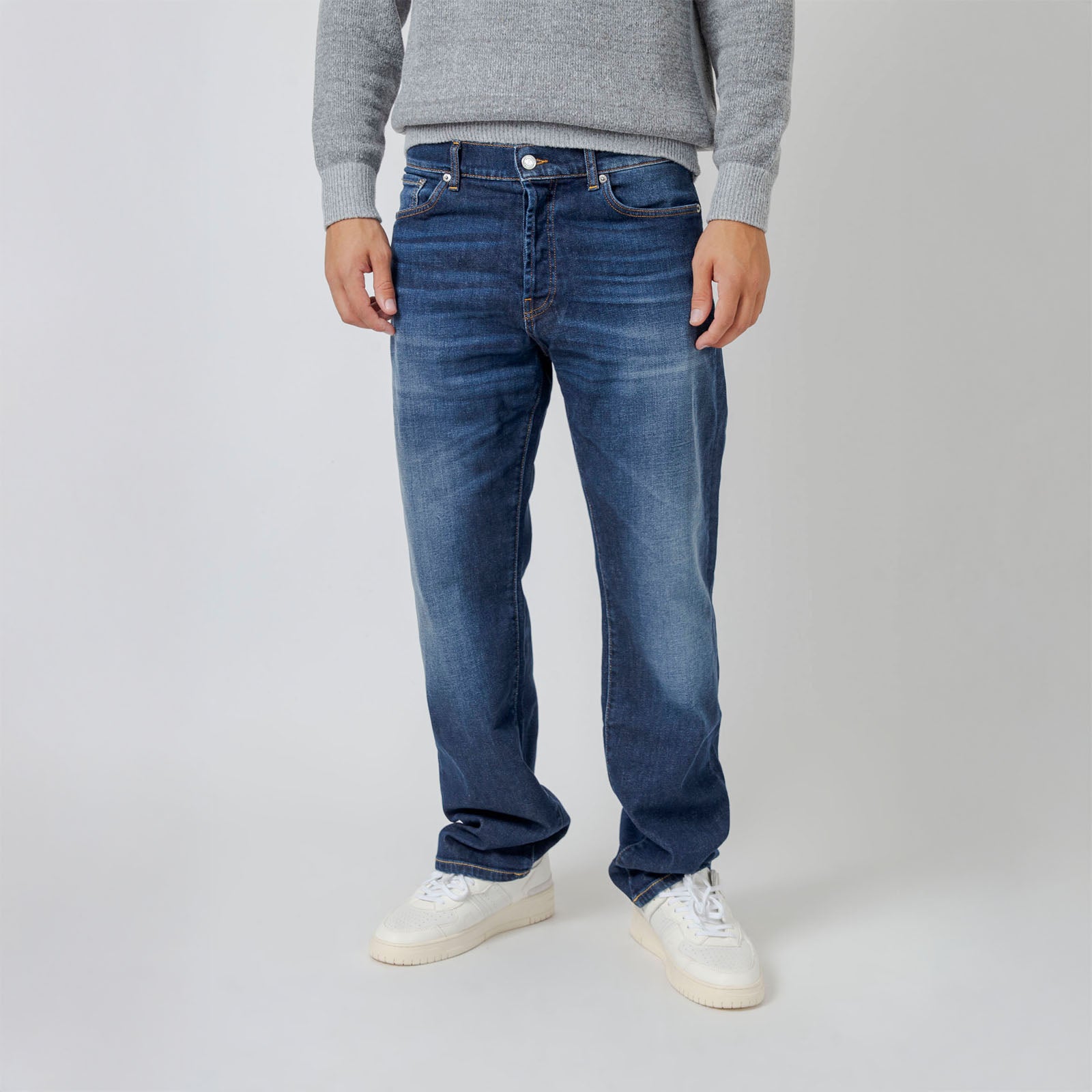 Department Five Jeans Relaxed Bowl Blu Medio Uomo - 6