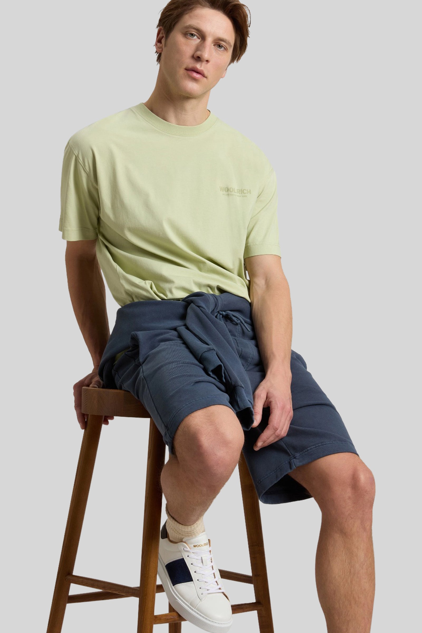 Woolrich T-shirt Graphic Lime Uomo - 4