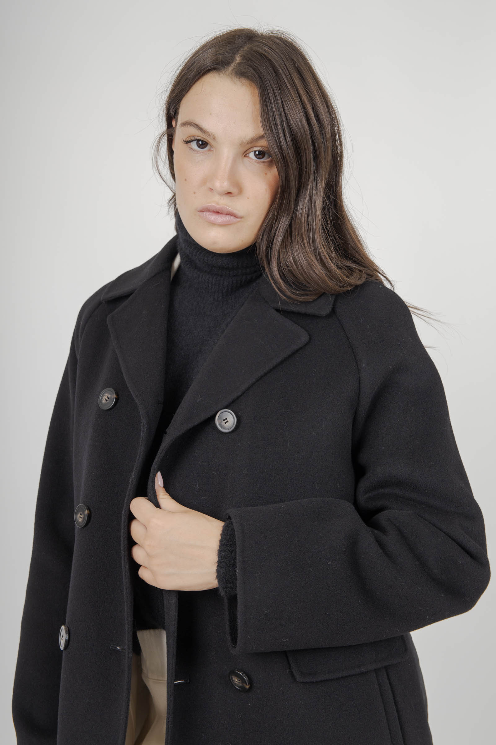 Zolfo Double Drap Wool Coat - 3