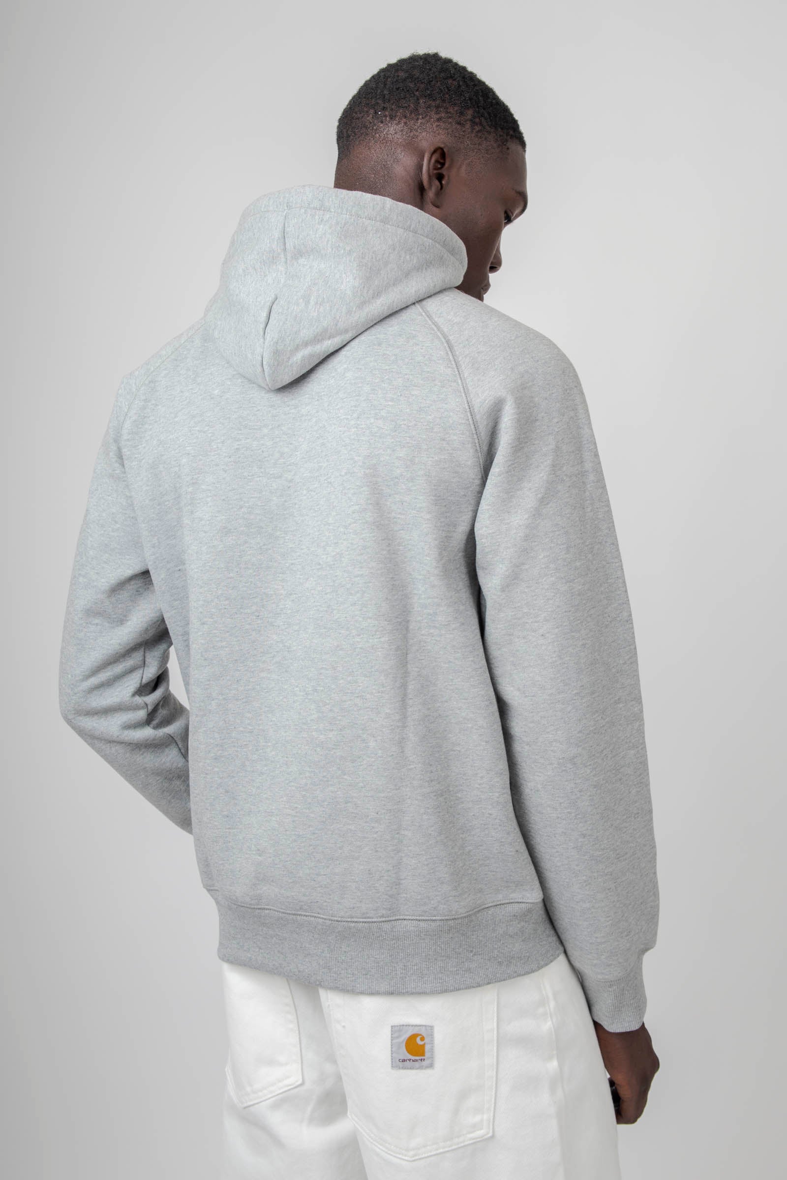 Carhartt Wip Hooded Chase Sweatshirt Grigio Uomo - 3