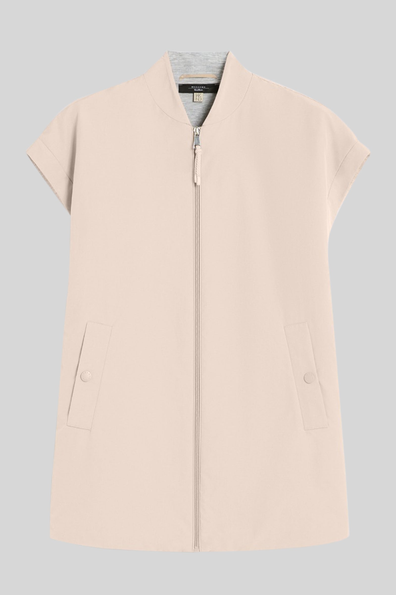 Max Mara Weekend Gilet In Tela Antigoccia Limosa Beige Donna - 4