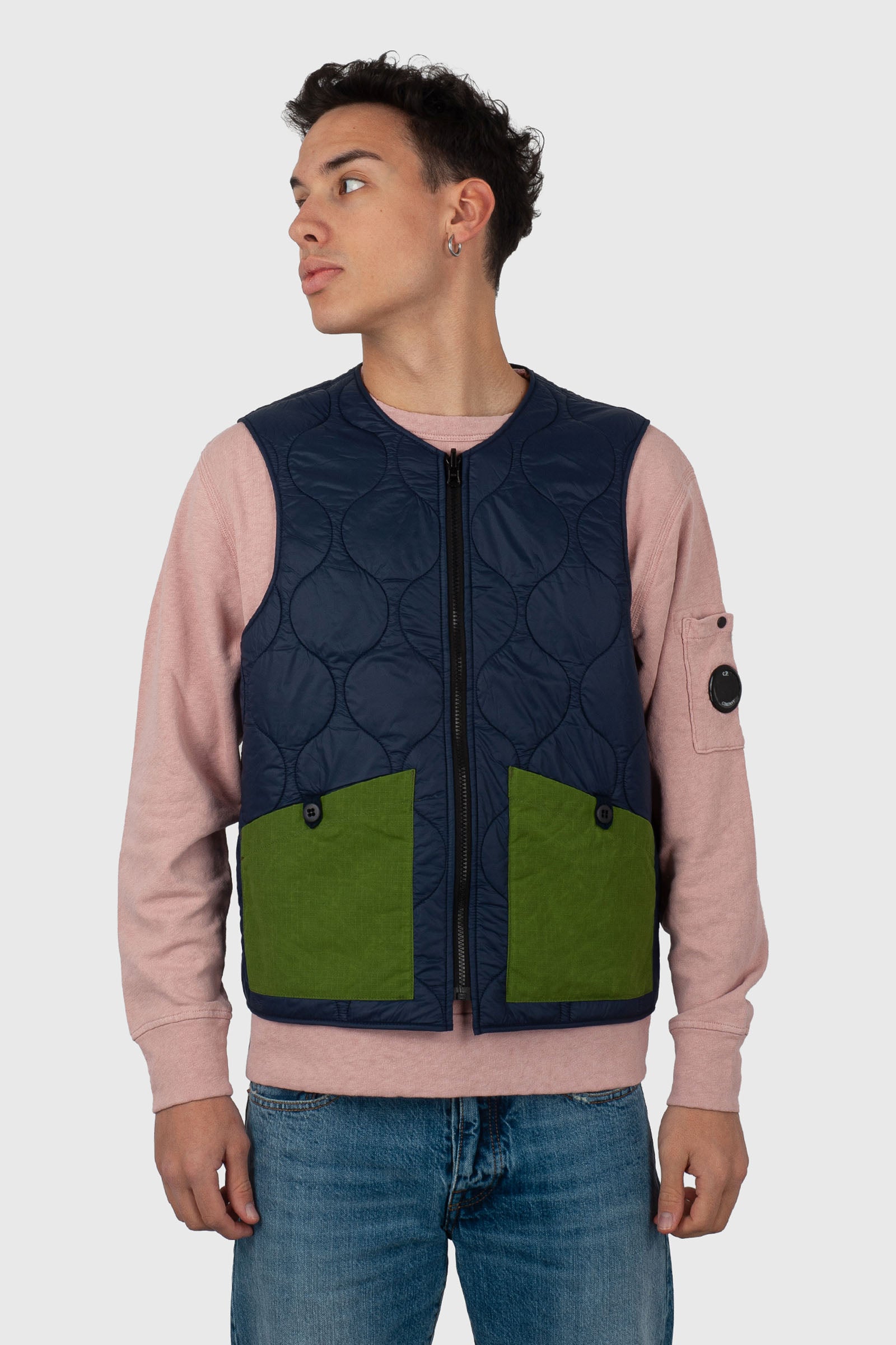 Manifattura Ceccarelli All Seasons Vest Blu/verde Uomo - 1