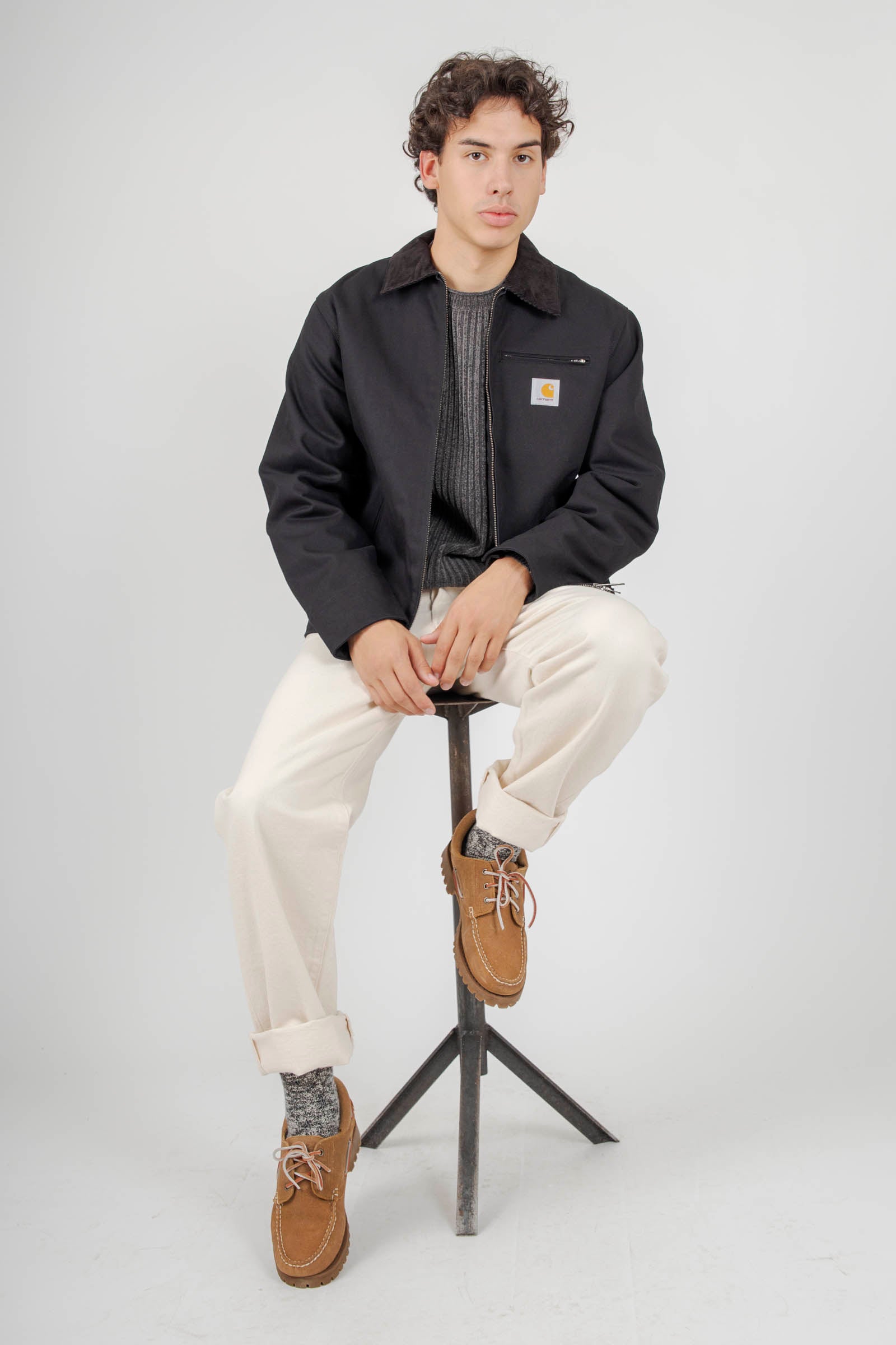 Carhartt Wip Detroit Jacket Nero Uomo - 2