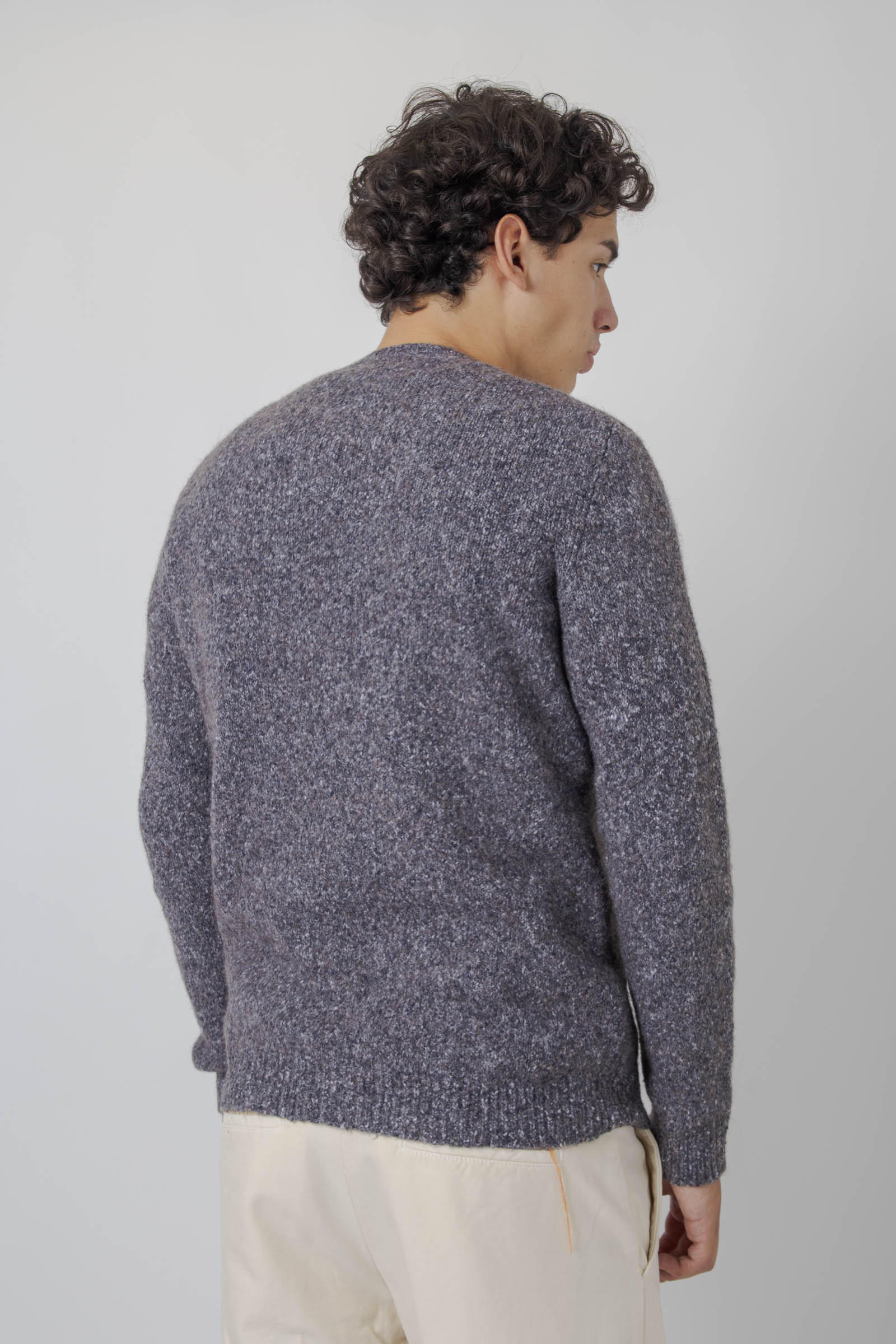 Roberto Collina Maglia Girocollo Swg Grigio Uomo - 4