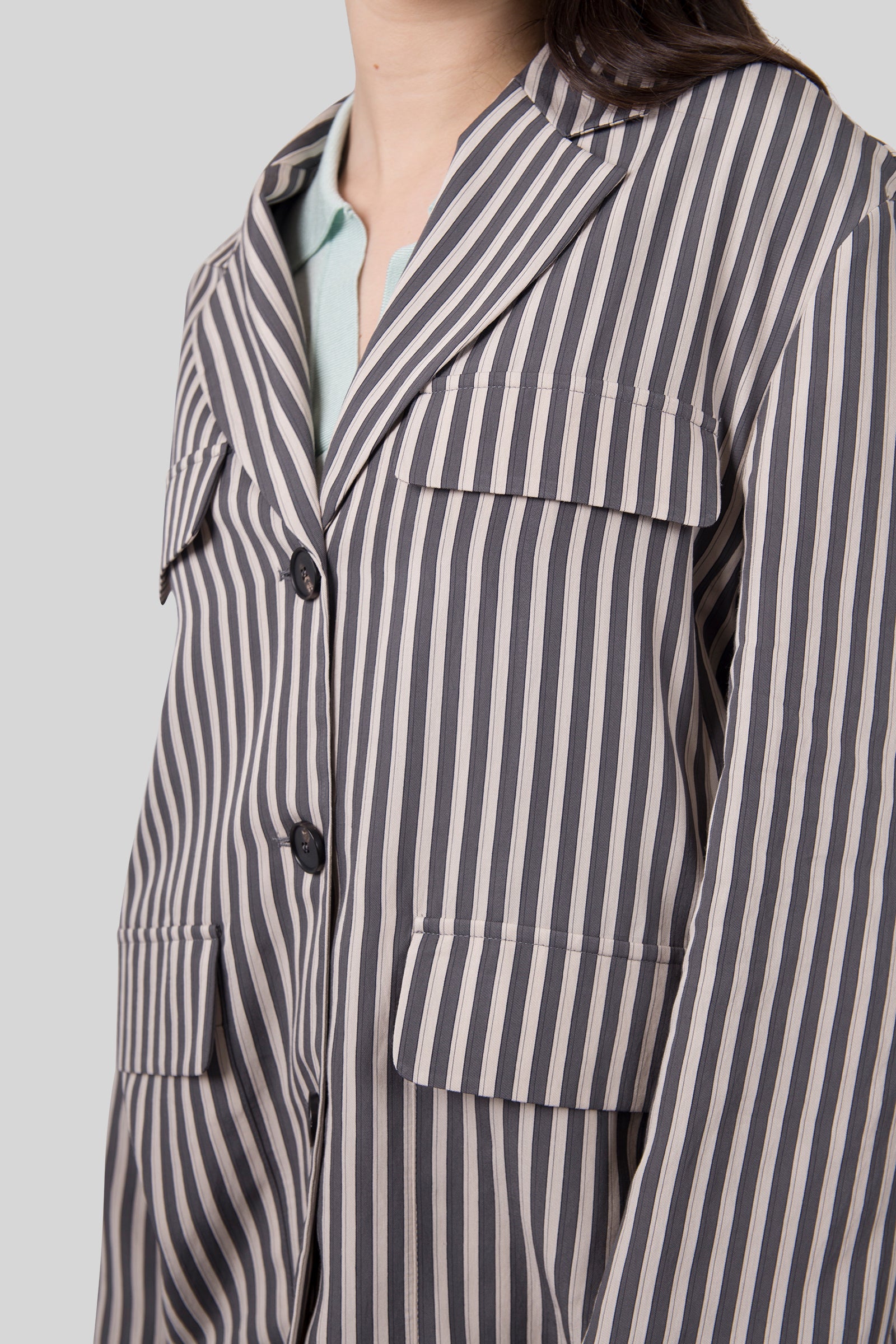 Tela Giacca Tangeri Grigio Donna - 4