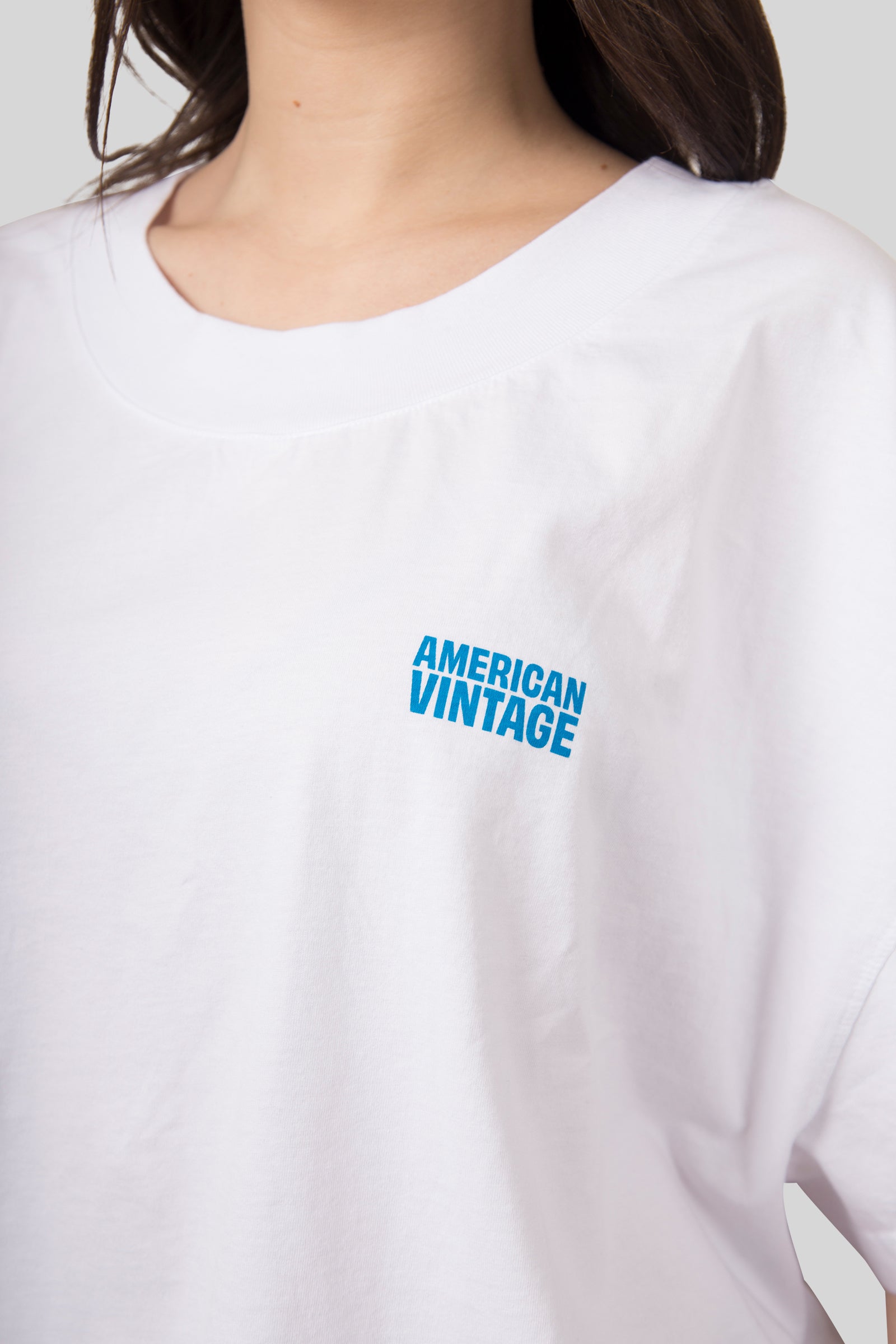 American Vintage T-shirt Gixy Bianco Donna - 4