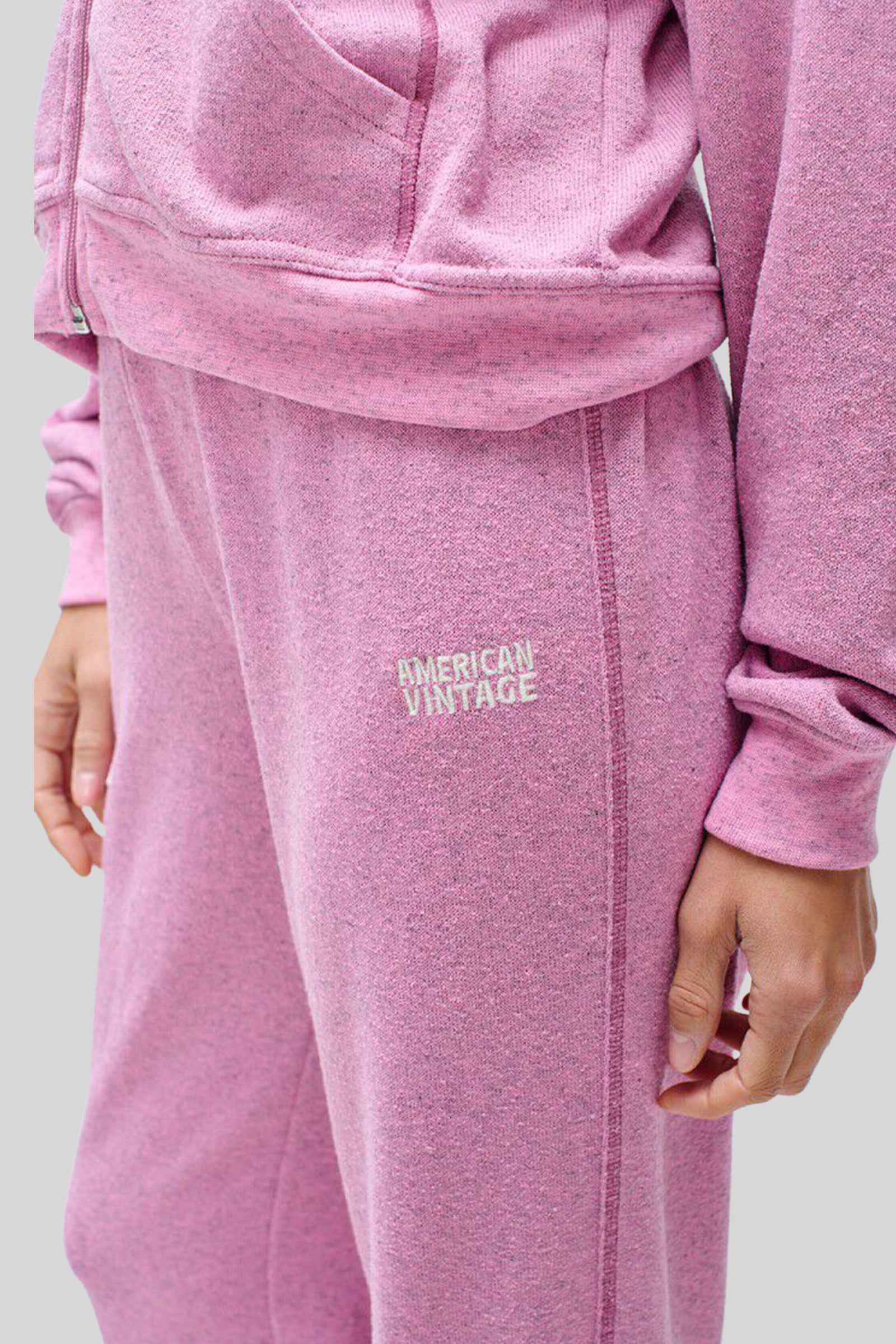 American Vintage Jogging Evona Rosa Melange Donna - 2