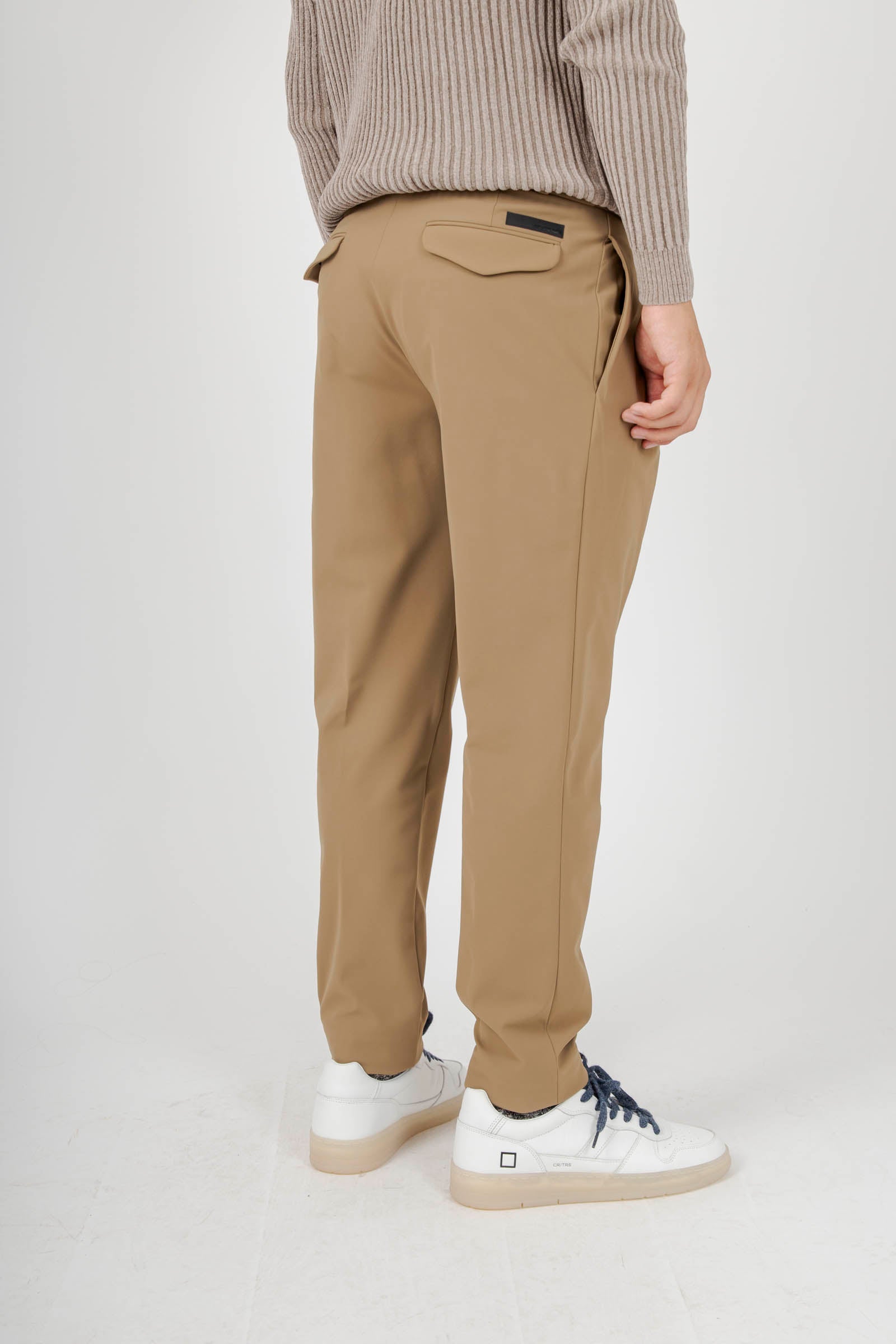 Rrd Pantalone Surflex Winter Chino Double Pence Taupe Uomo - 5