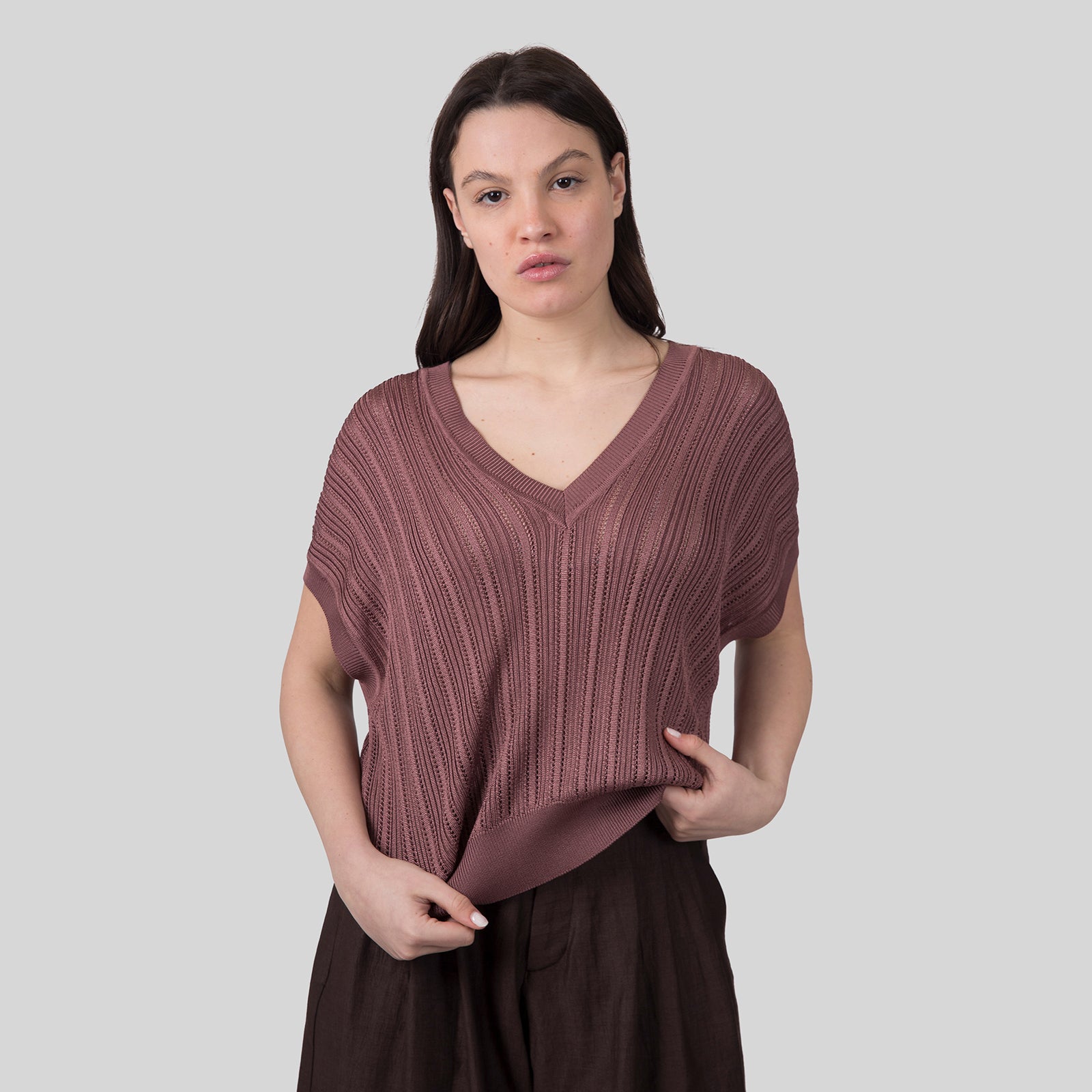 Erika Cavallini Gilet Adamo Glicine Donna - 7