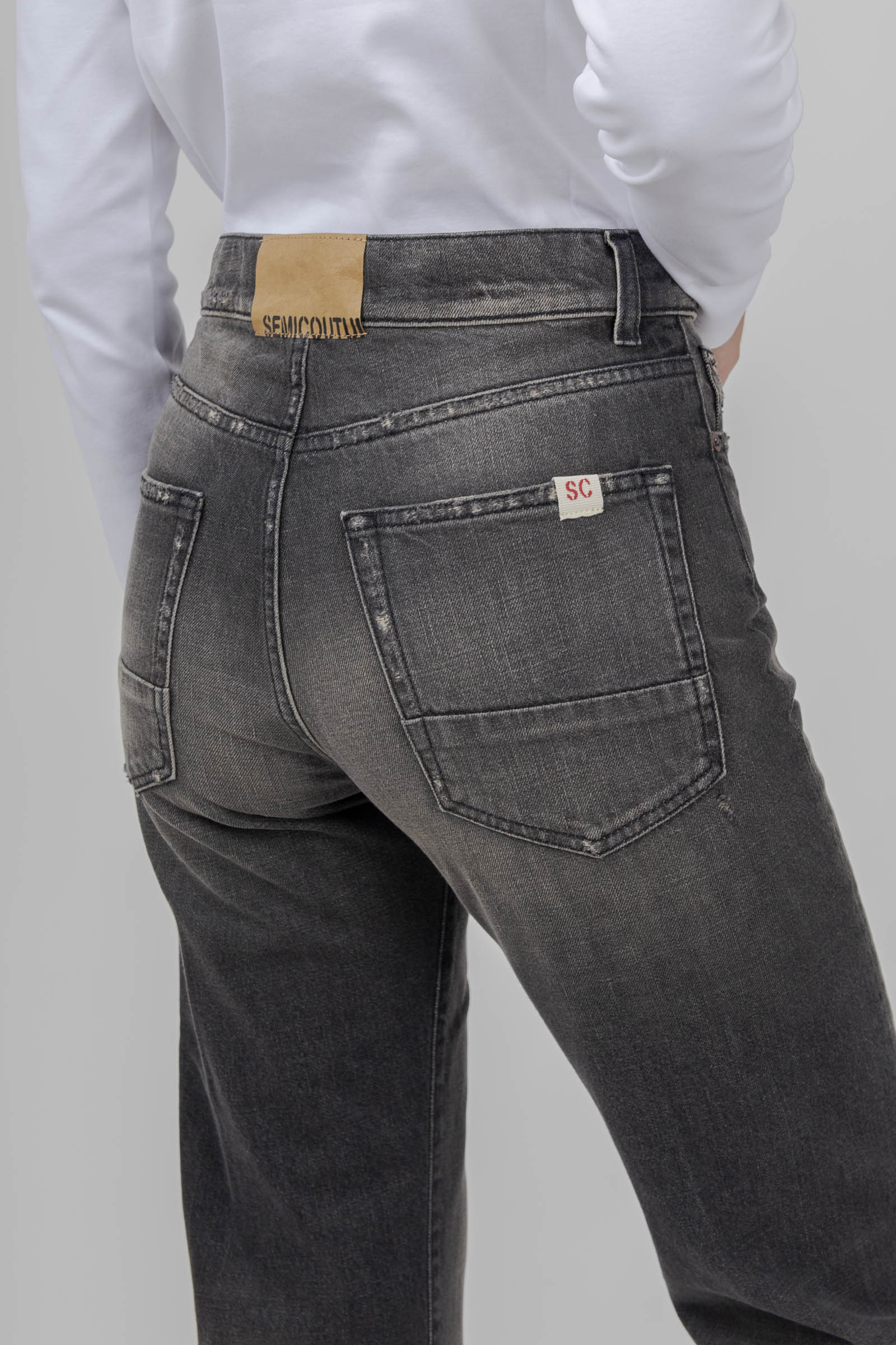 Semicouture Jeans Fabiola Nero Donna - 3