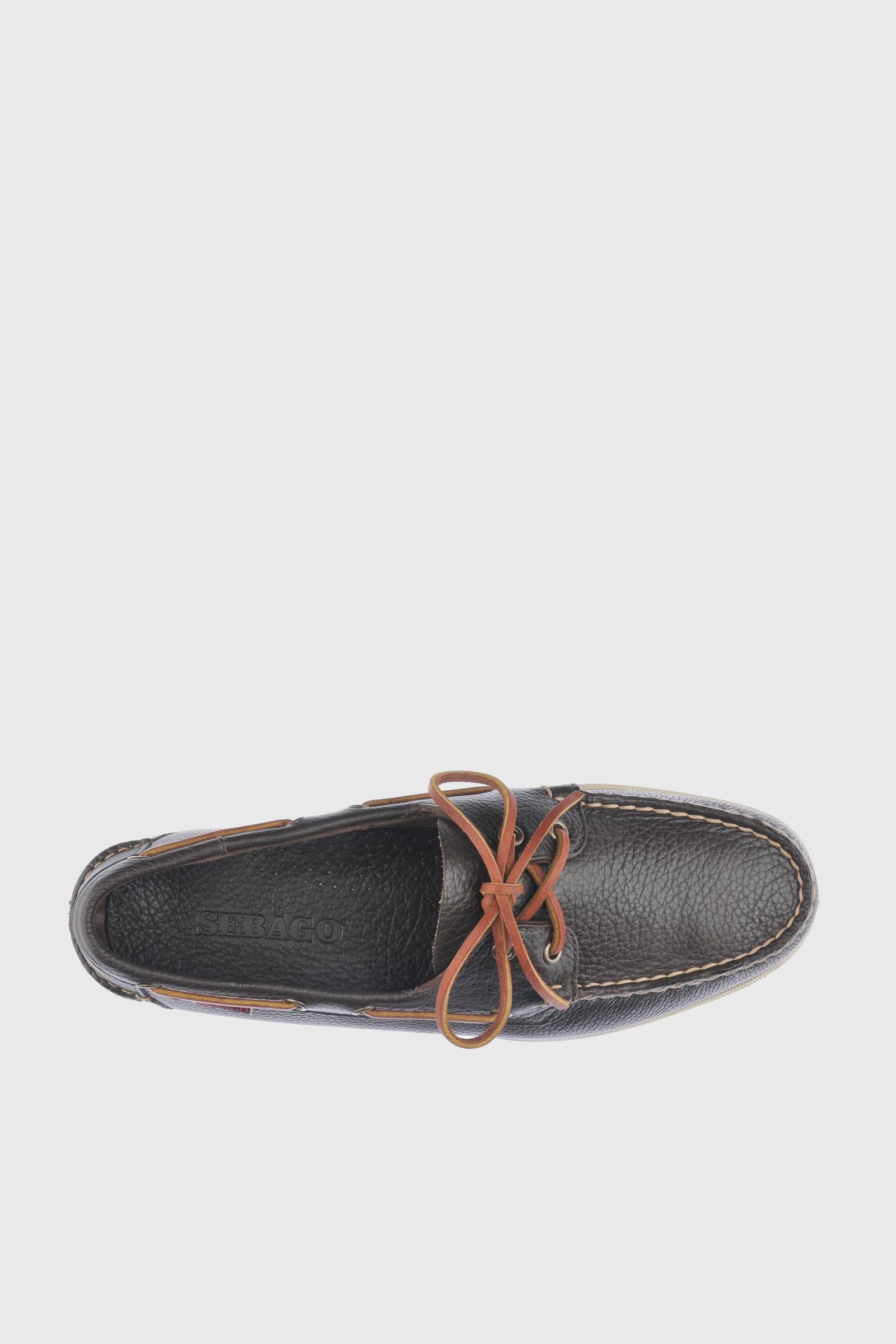 Sebago Mocassino Dockside Portland Pelle Marrone Scuro - 2