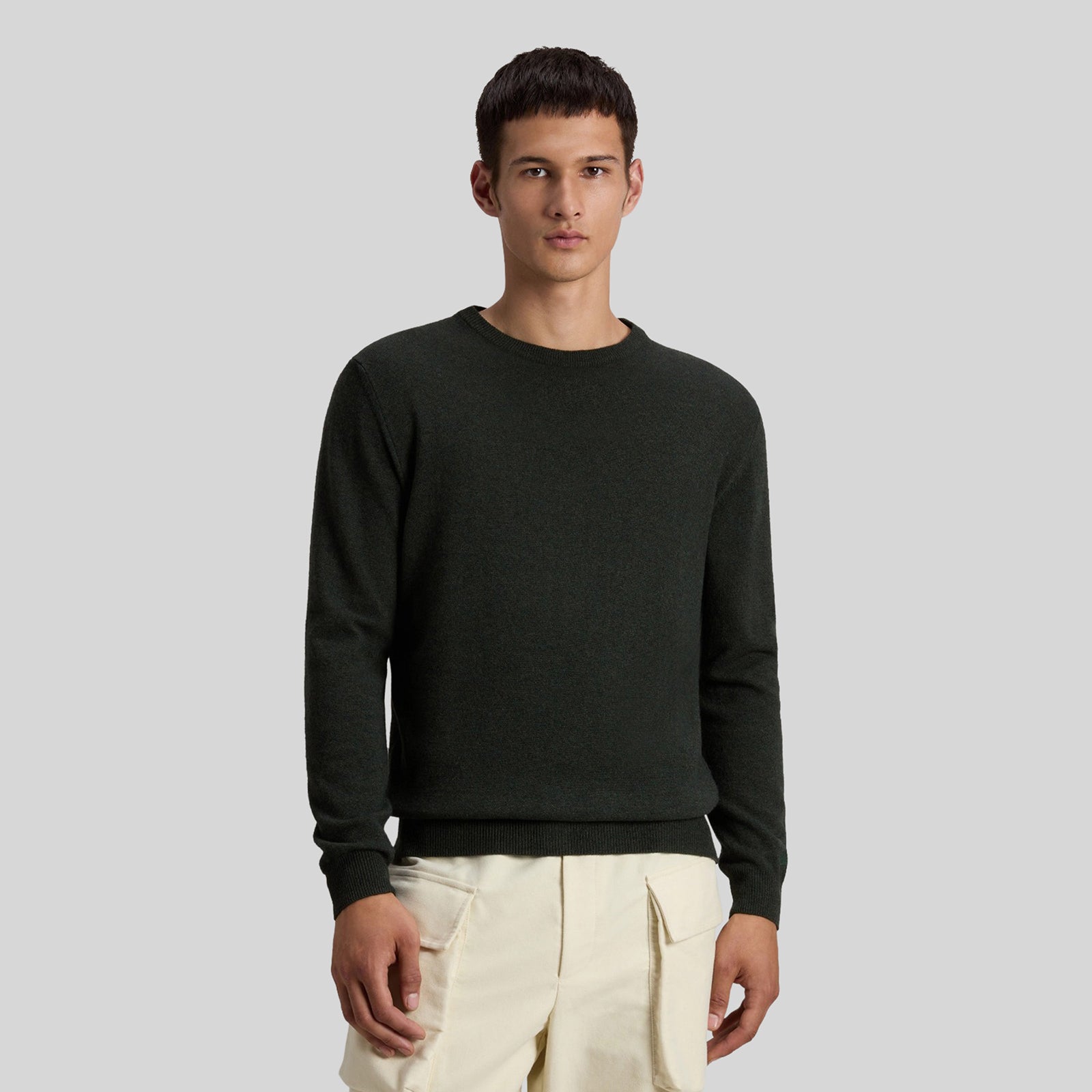 Woolrich Maglia Girocollo Lambswool Verde Uomo - 4