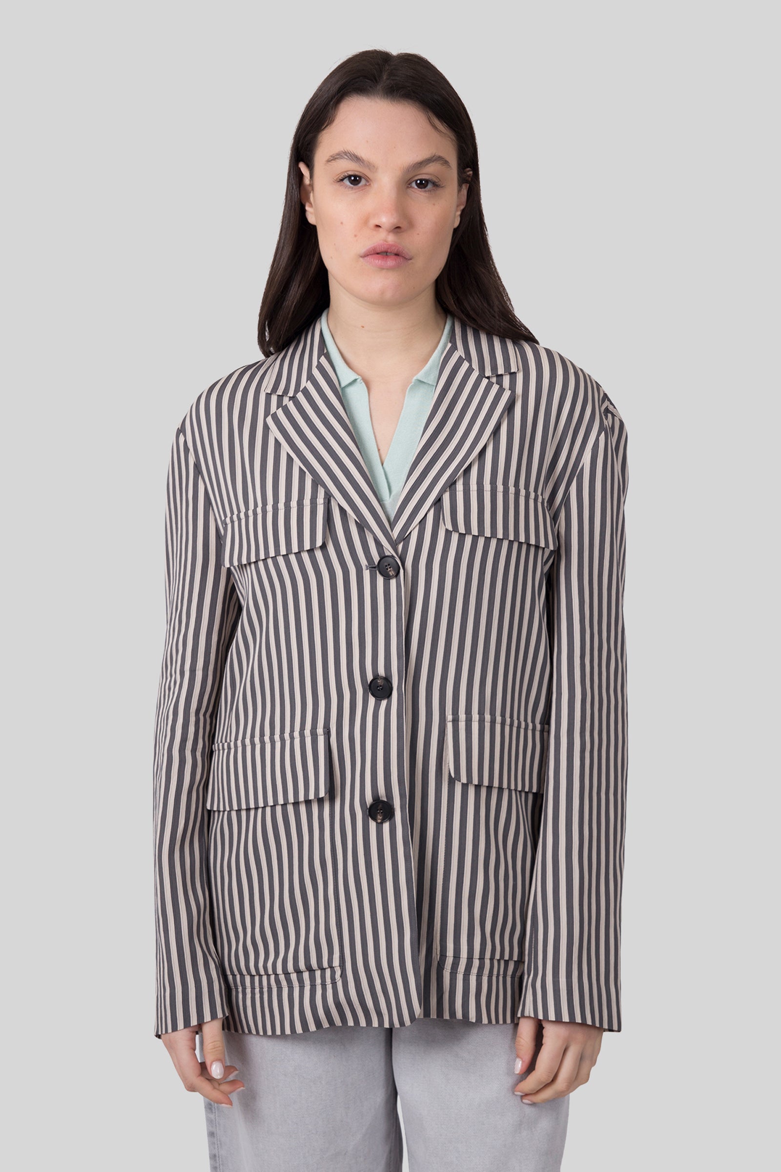 Tela Giacca Tangeri Grigio Donna - 5