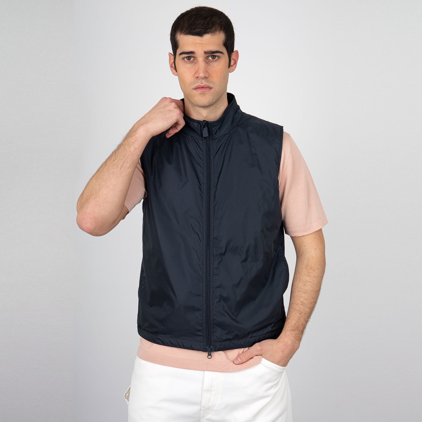 Aspesi Gilet Vernes Blu Uomo - 8