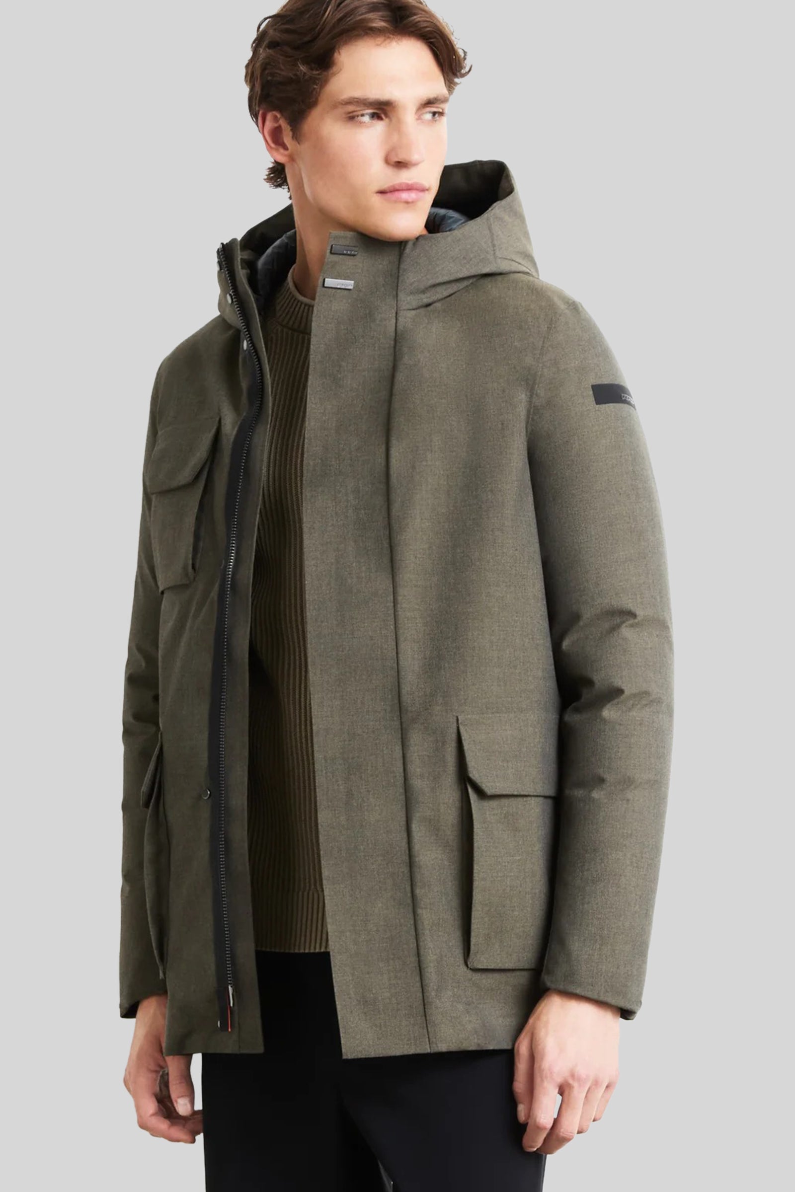 Rrd Terzilio Floating Field Hood Jkt Taupe Uomo - 1