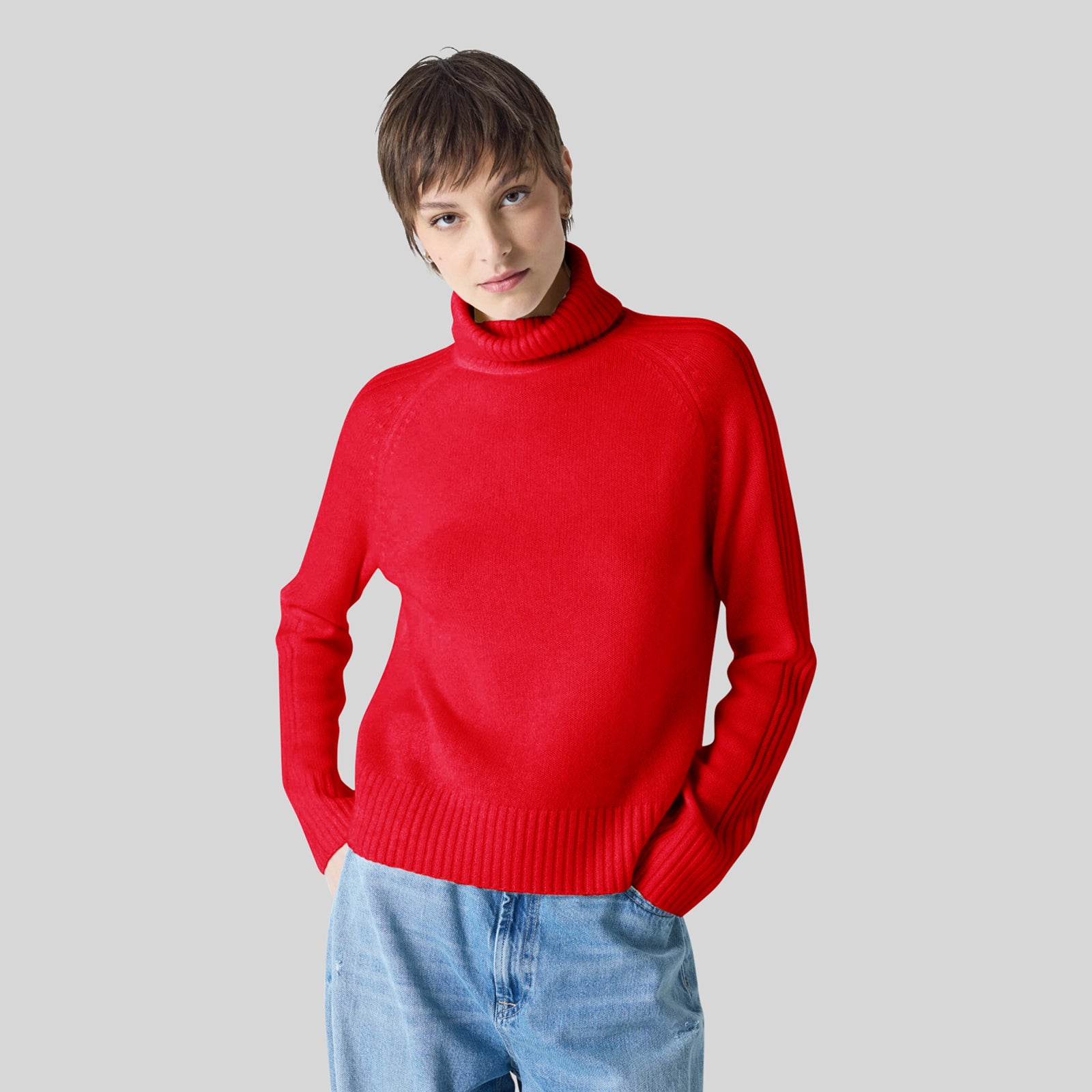 Absolut Cashmere Maglia Dolcevita Sylviana Rosso Donna - 5