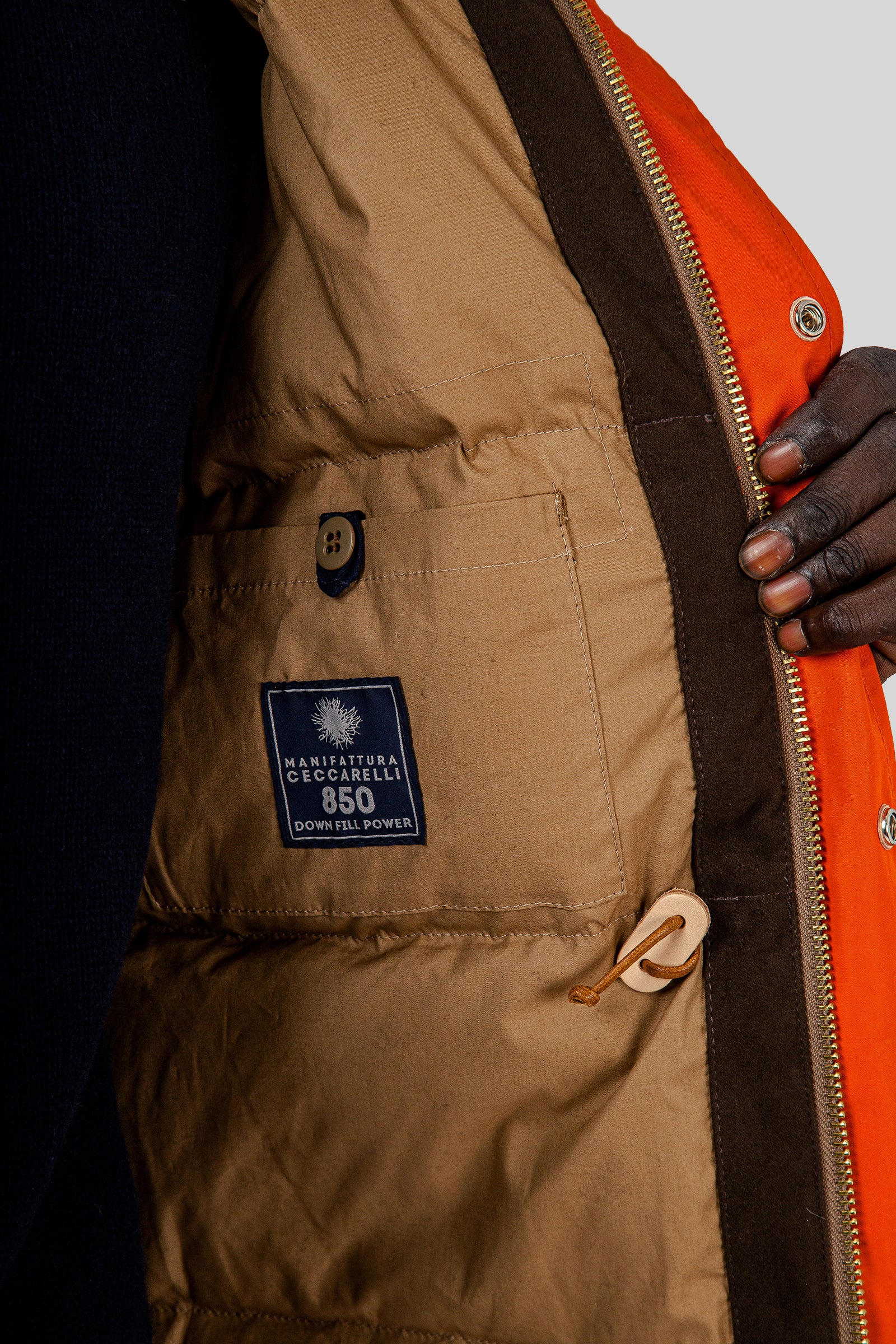 Manifattura Ceccarelli Fisherman Parka Arancio Uomo - 9